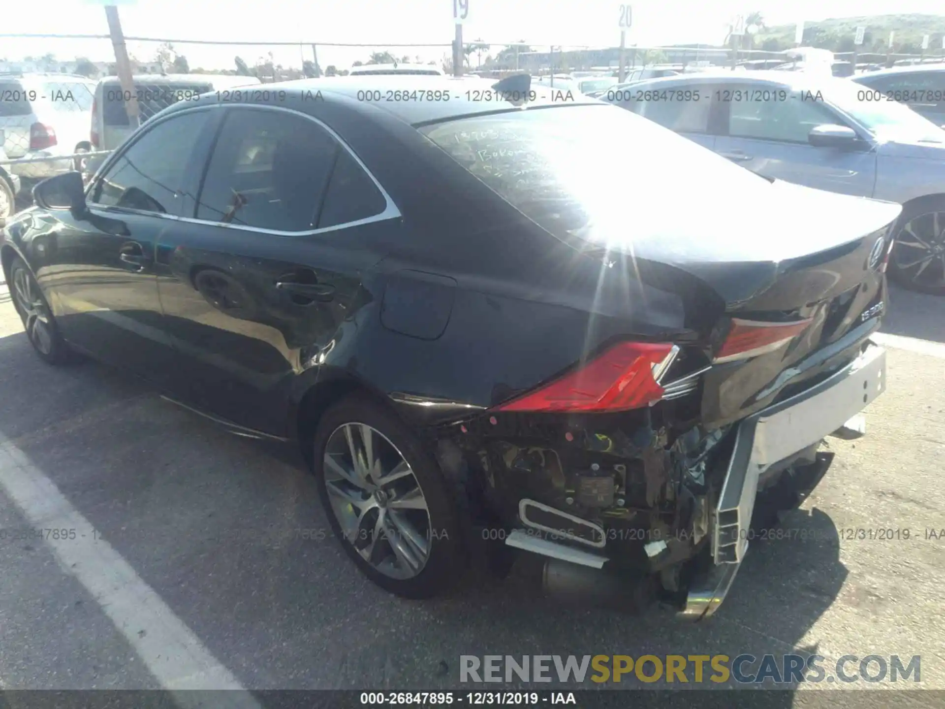 3 Photograph of a damaged car JTHBA1D23K5092328 LEXUS IS 2019