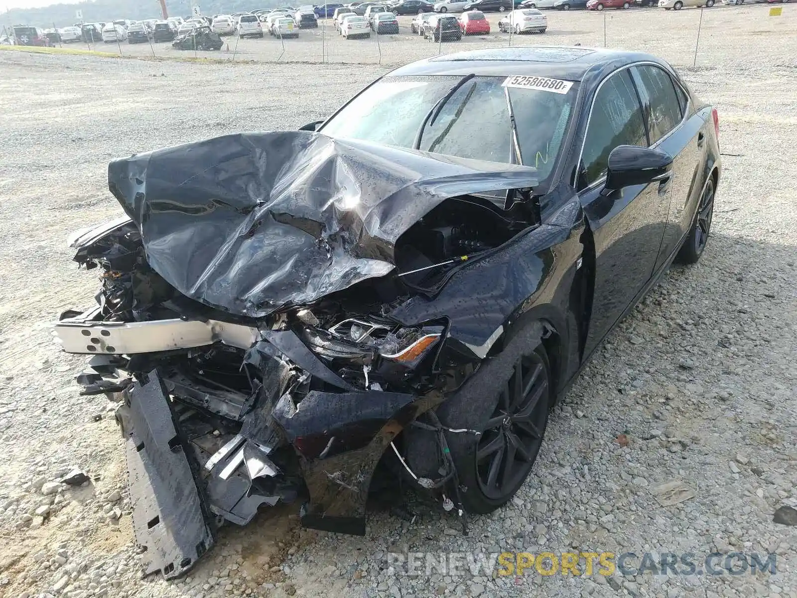 2 Photograph of a damaged car JTHBA1D23K5093205 LEXUS IS 2019