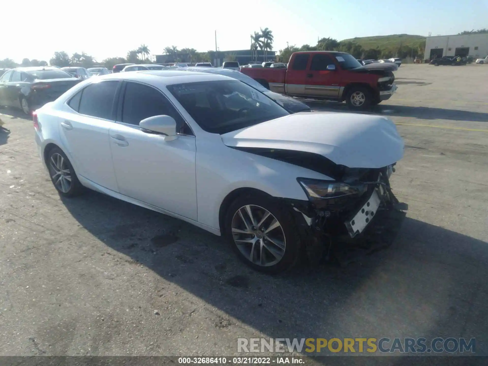 1 Photograph of a damaged car JTHBA1D23K5093723 LEXUS IS 2019