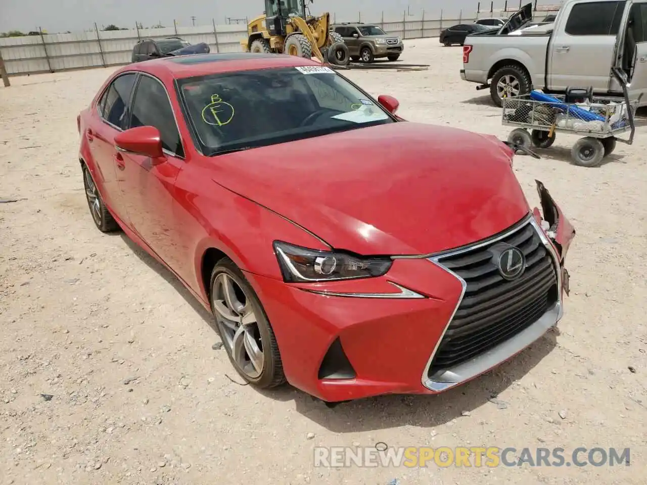 1 Photograph of a damaged car JTHBA1D23K5094595 LEXUS IS 2019