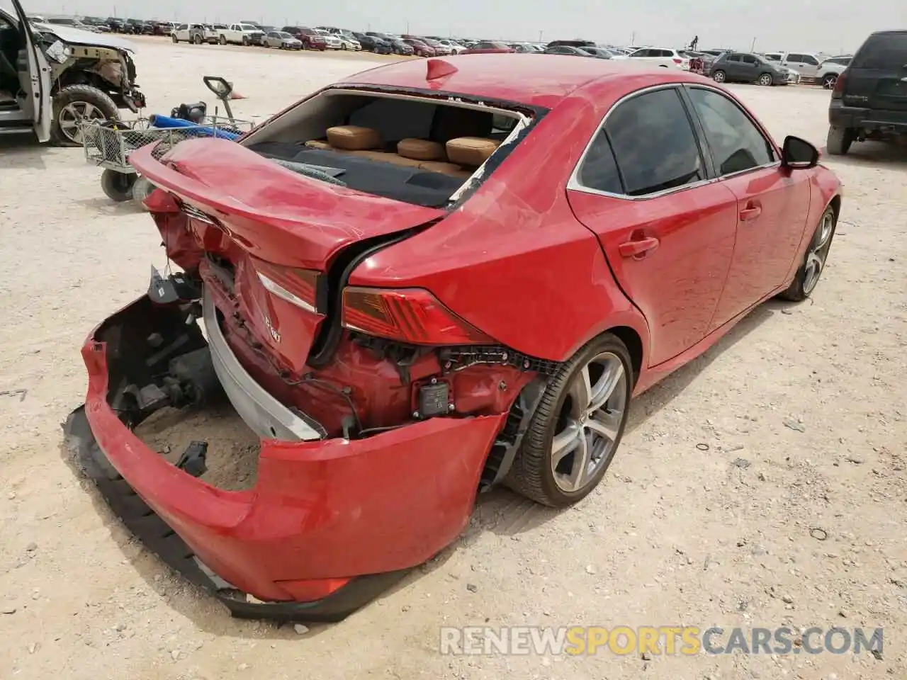 4 Photograph of a damaged car JTHBA1D23K5094595 LEXUS IS 2019