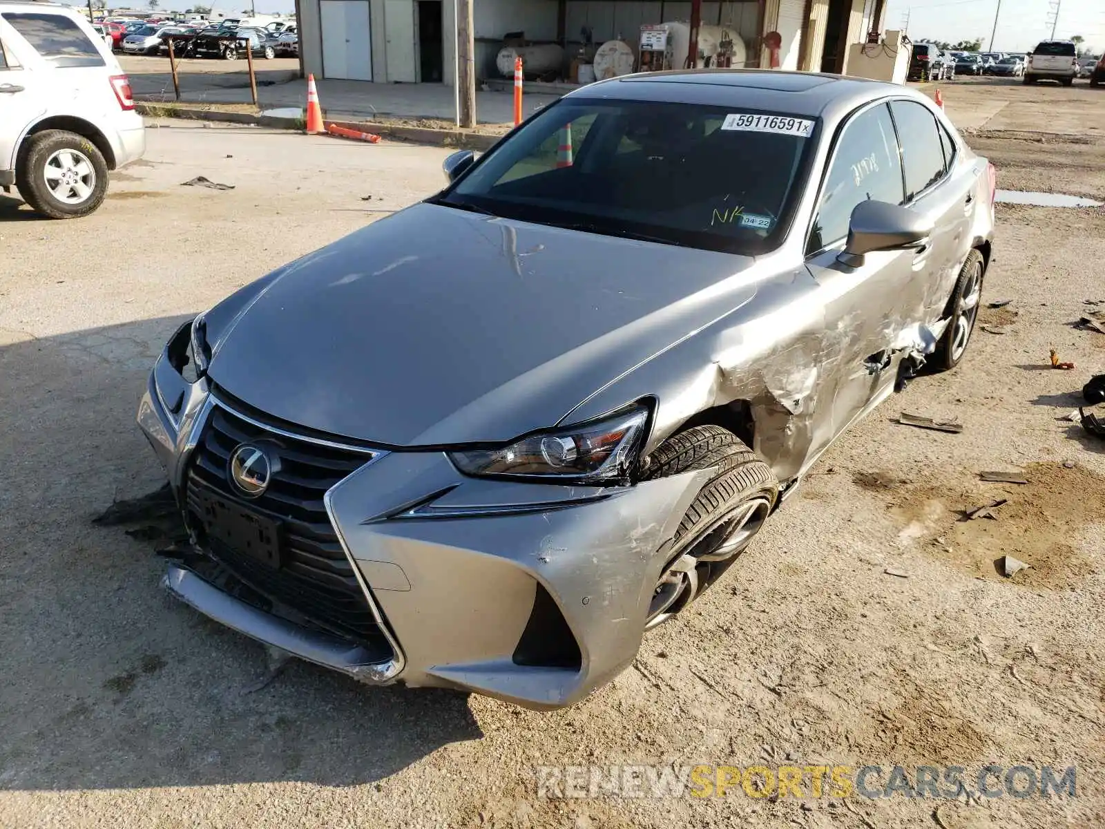 2 Фотография поврежденного автомобиля JTHBA1D23K5095603 LEXUS IS 2019