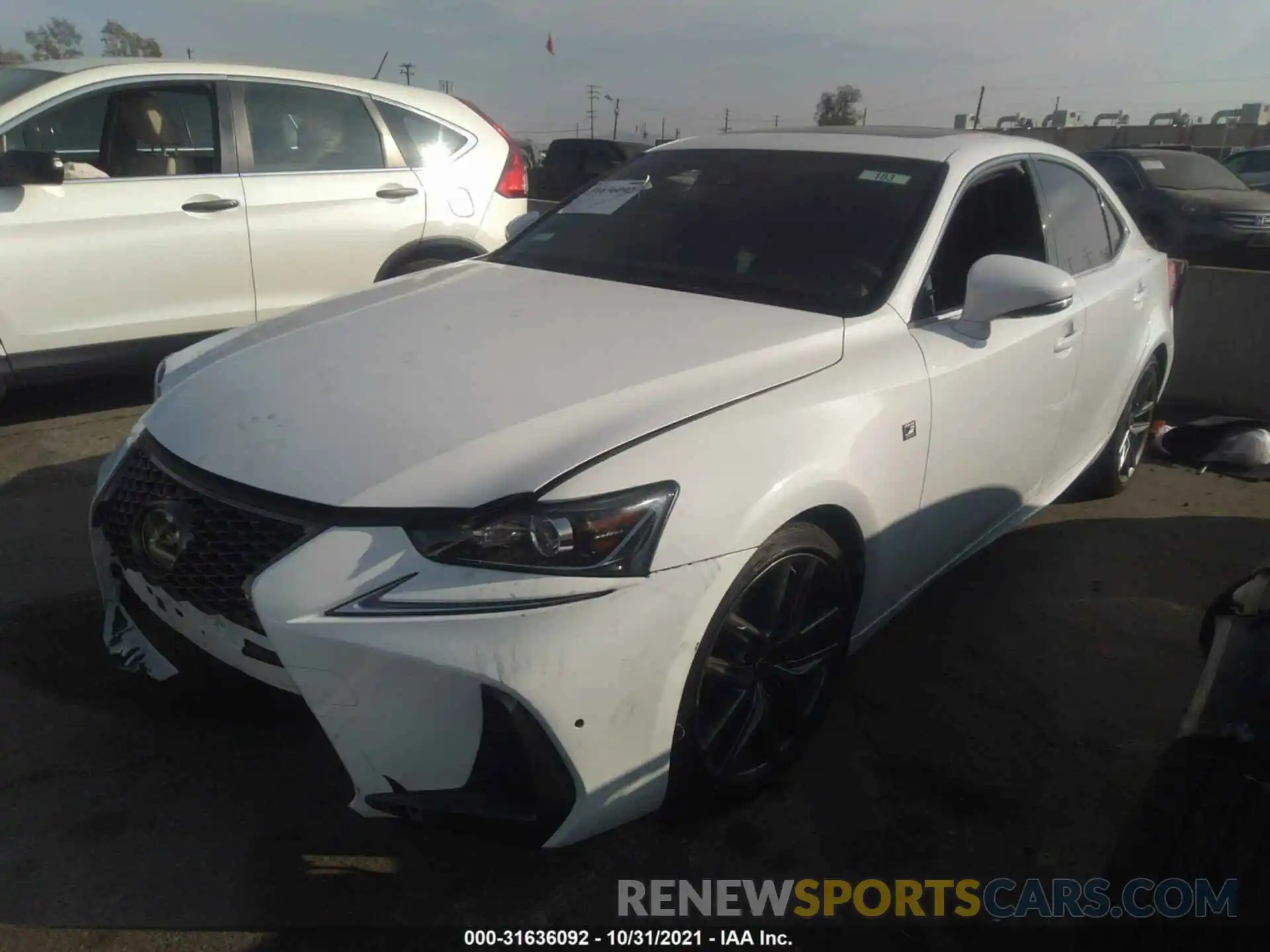 2 Photograph of a damaged car JTHBA1D23K5096055 LEXUS IS 2019