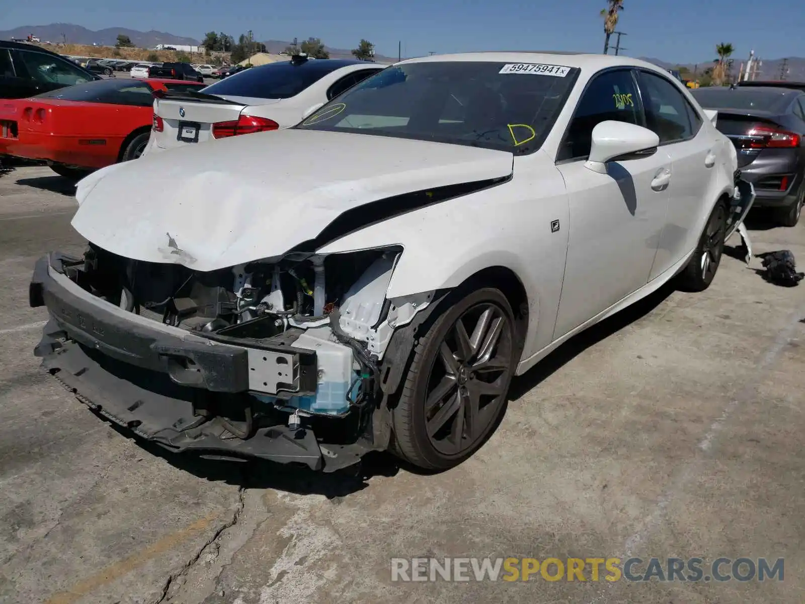 2 Photograph of a damaged car JTHBA1D23K5096184 LEXUS IS 2019