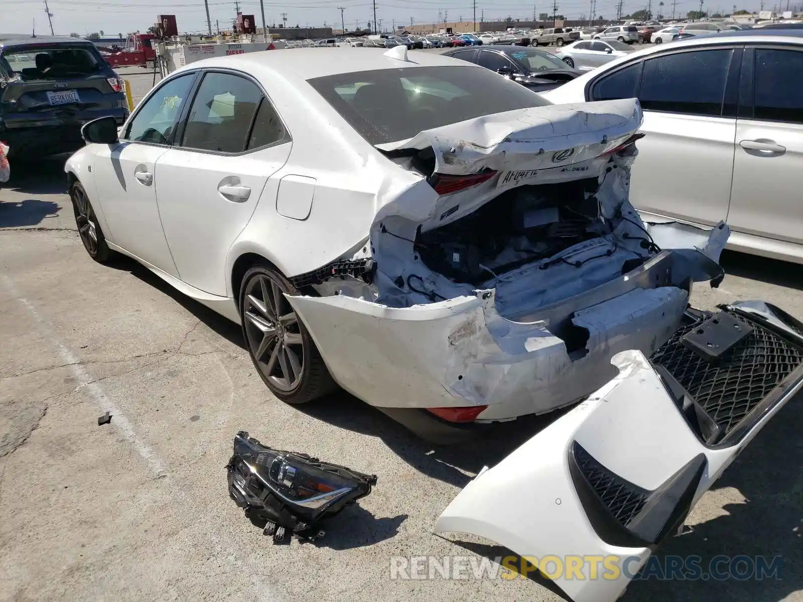 3 Photograph of a damaged car JTHBA1D23K5096184 LEXUS IS 2019