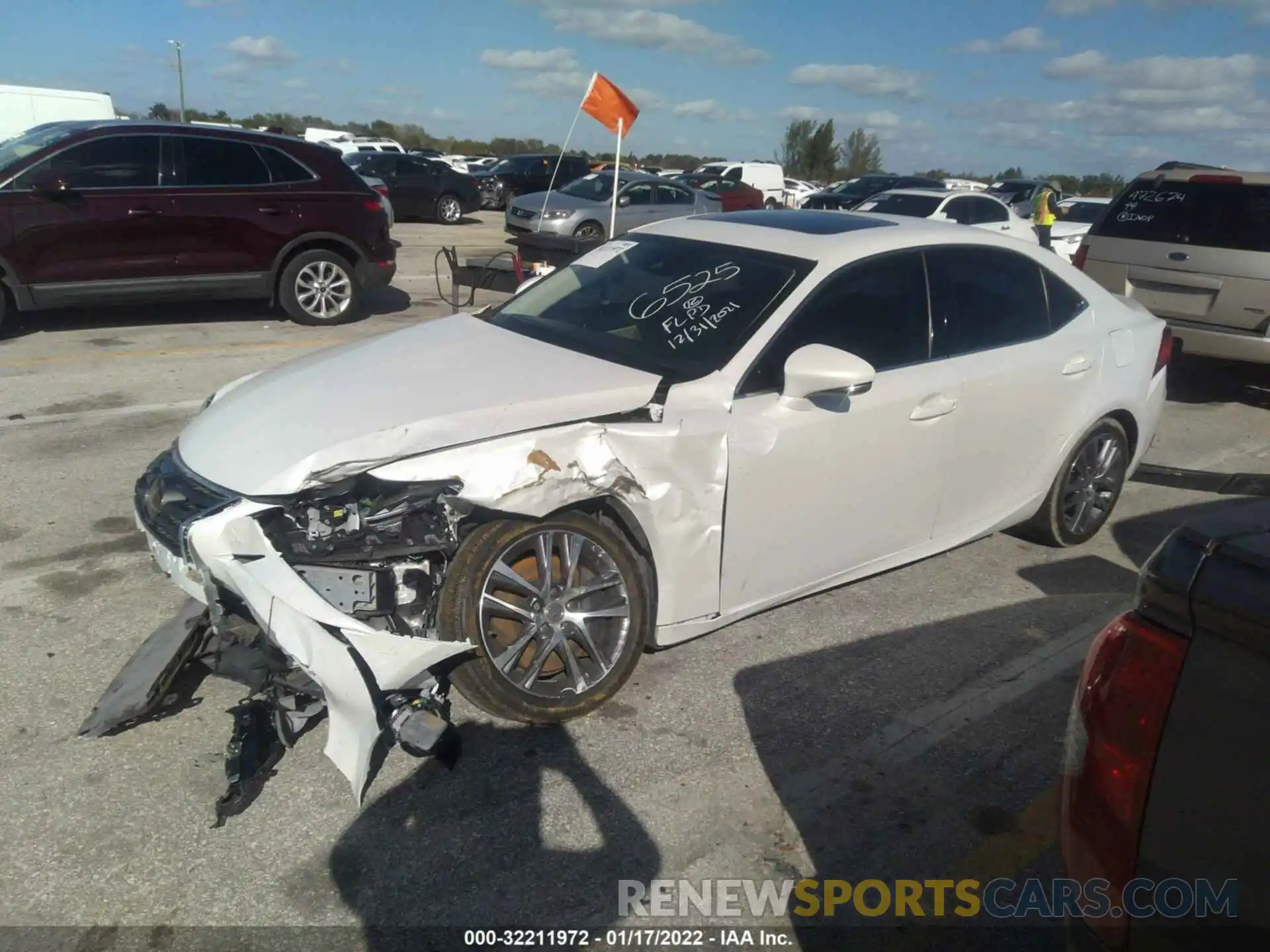 2 Photograph of a damaged car JTHBA1D23K5096525 LEXUS IS 2019