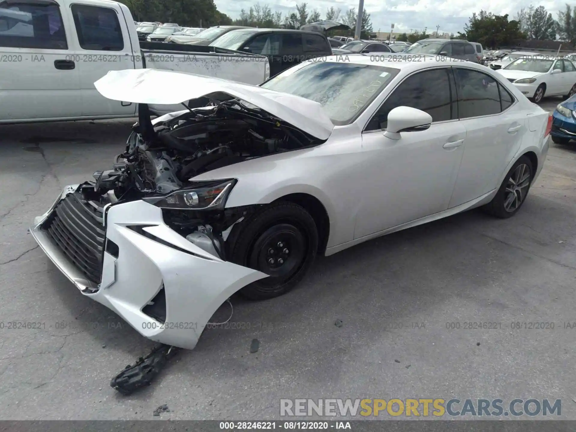 2 Photograph of a damaged car JTHBA1D23K5097223 LEXUS IS 2019