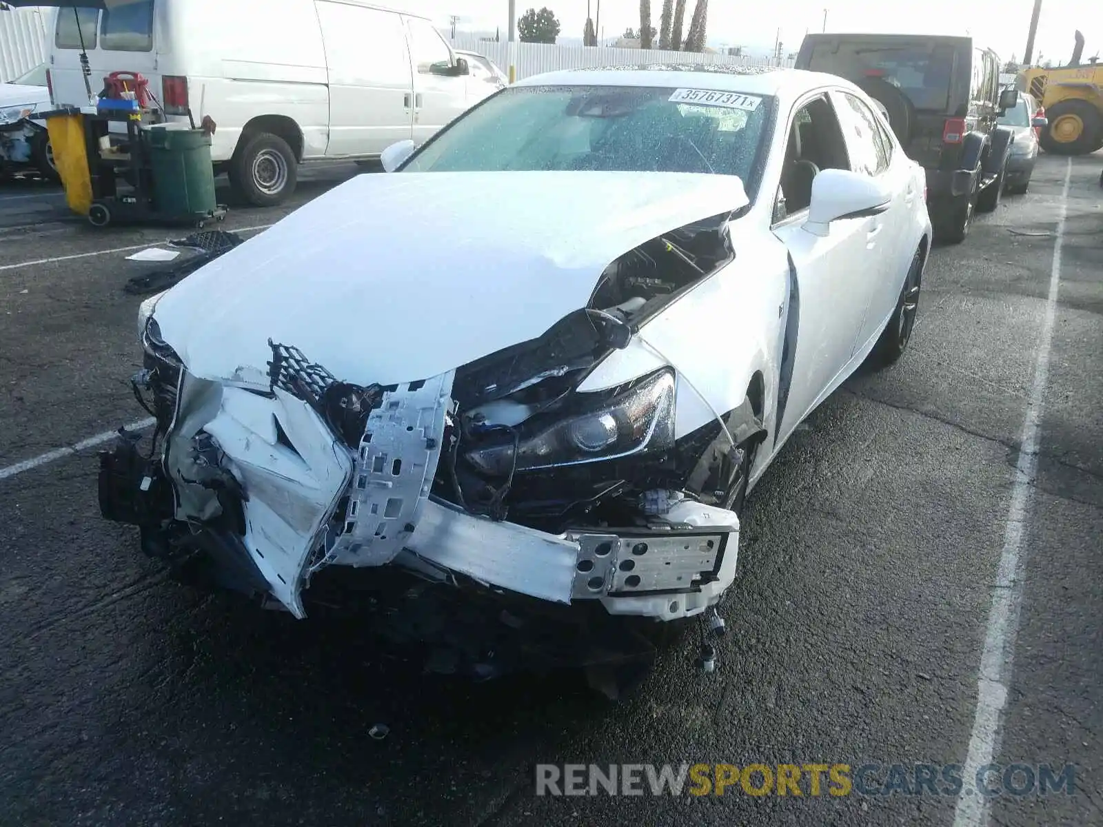 2 Photograph of a damaged car JTHBA1D23K5098307 LEXUS IS 2019