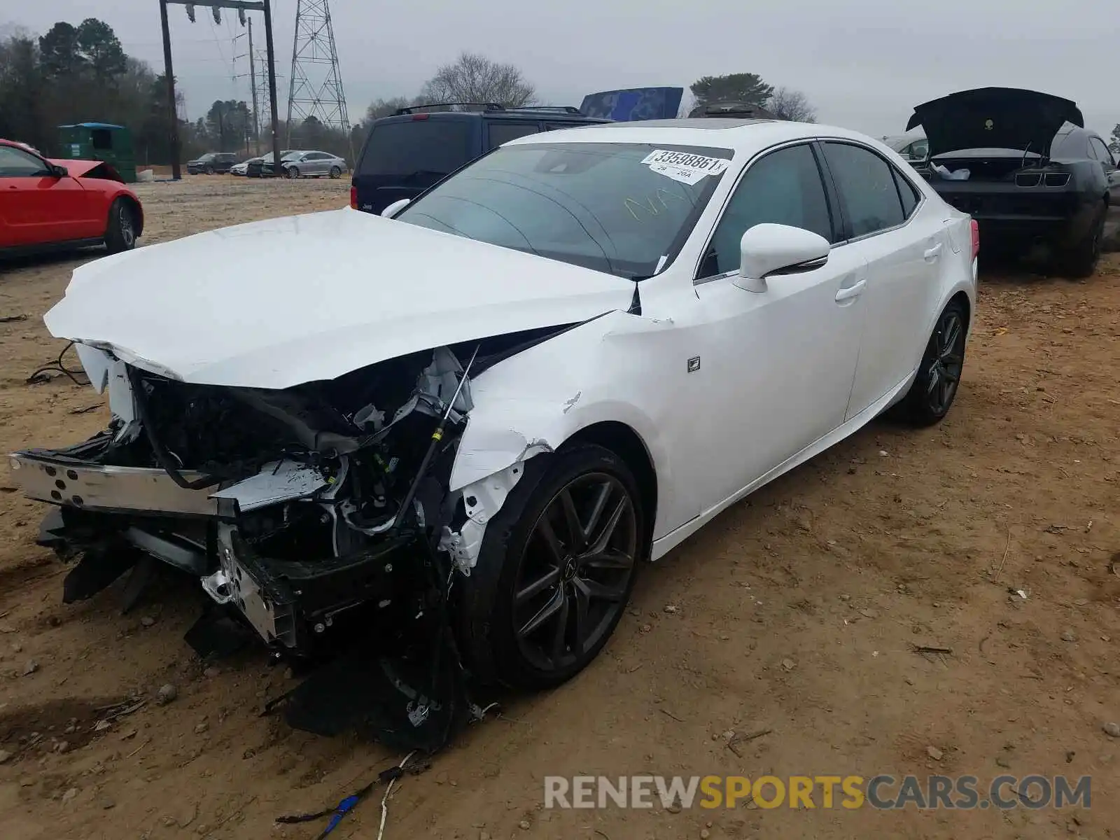 2 Photograph of a damaged car JTHBA1D23K5098775 LEXUS IS 2019