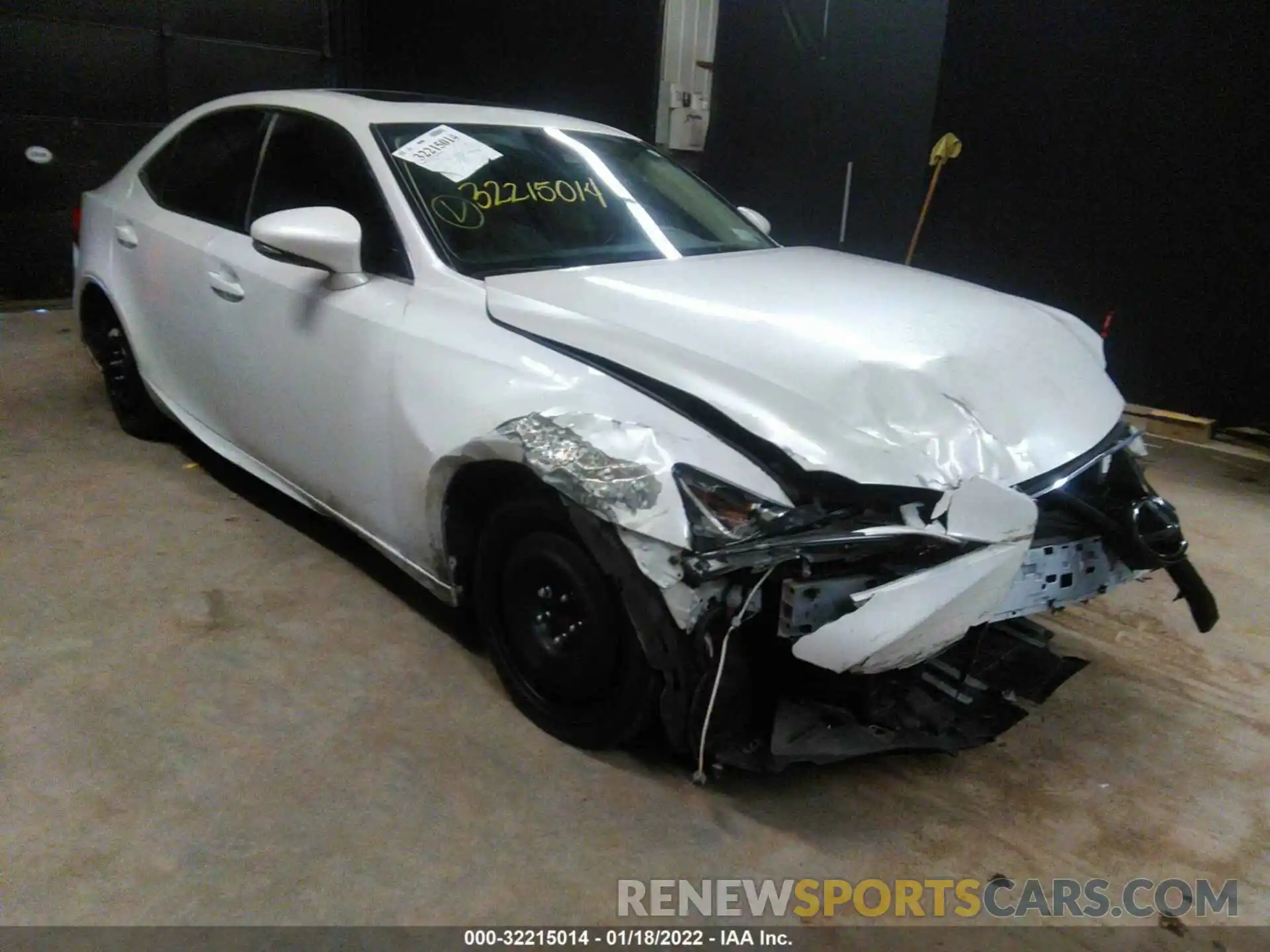 1 Photograph of a damaged car JTHBA1D23K5099070 LEXUS IS 2019