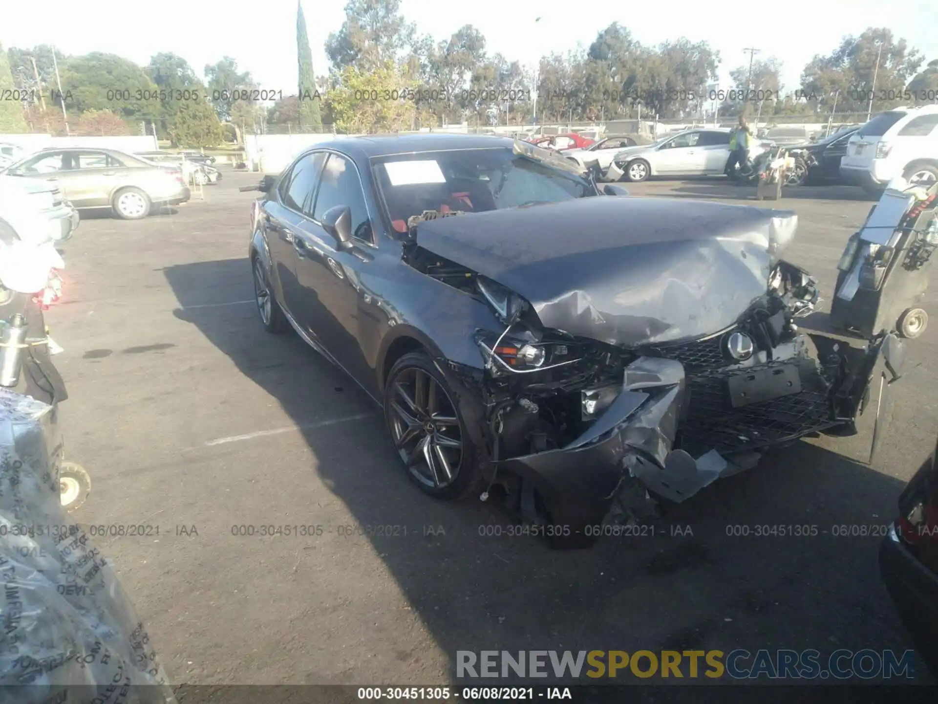 1 Photograph of a damaged car JTHBA1D23K5099621 LEXUS IS 2019