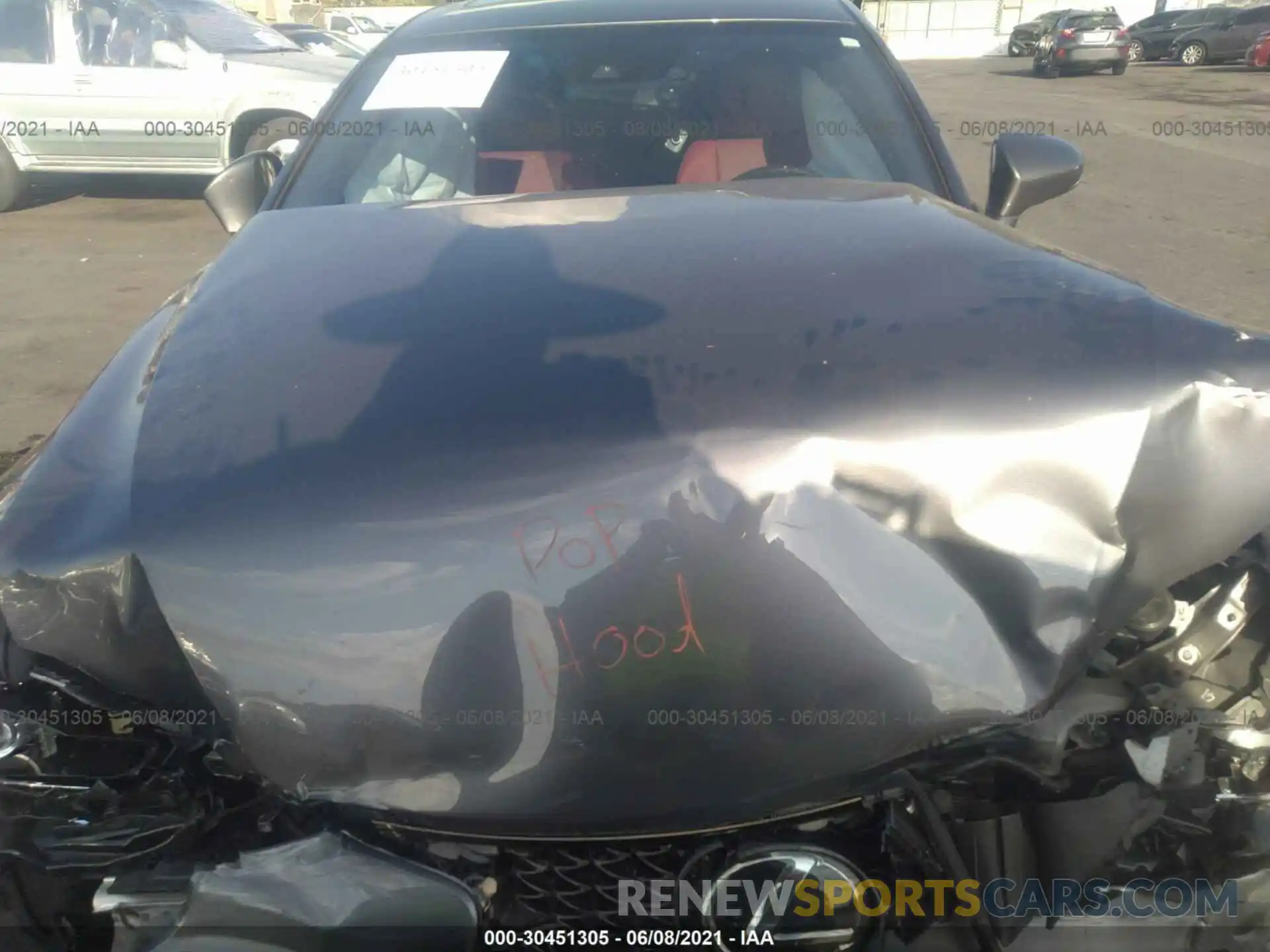 10 Photograph of a damaged car JTHBA1D23K5099621 LEXUS IS 2019