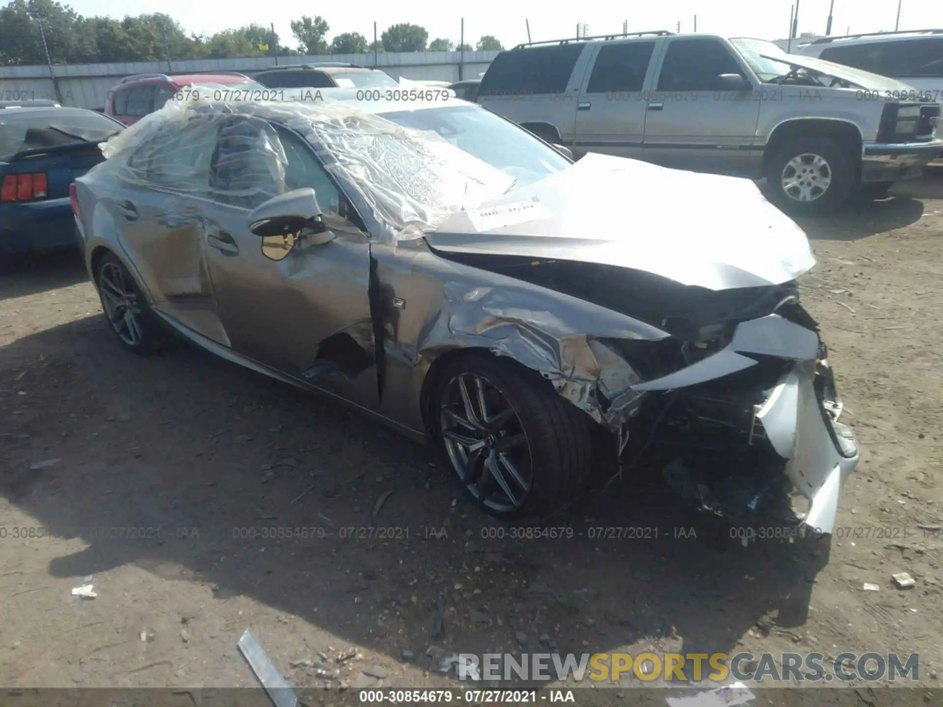 1 Photograph of a damaged car JTHBA1D23K5100783 LEXUS IS 2019