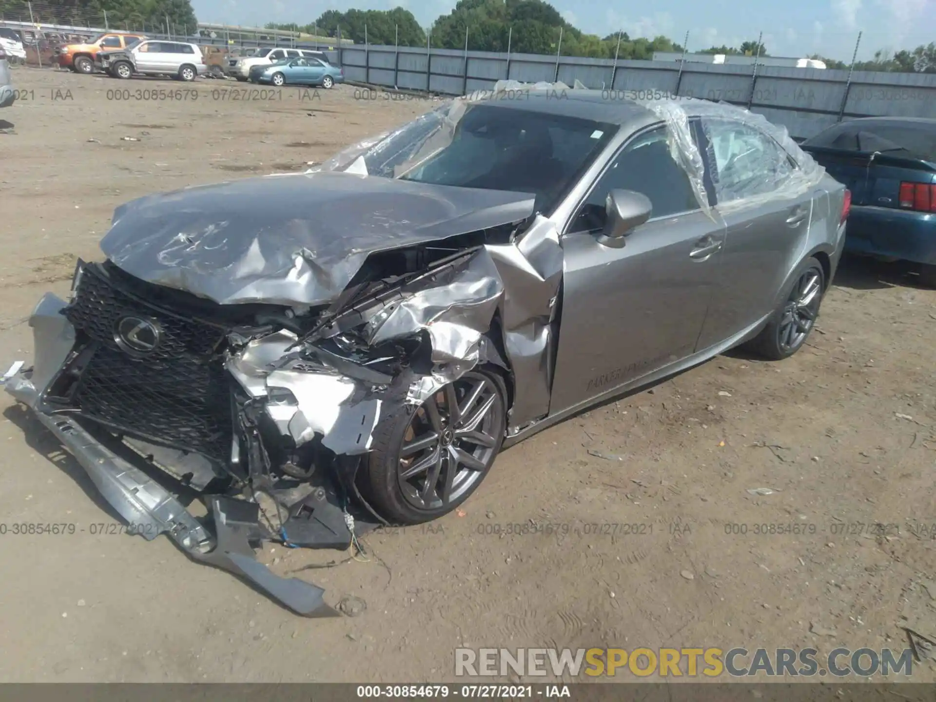 2 Photograph of a damaged car JTHBA1D23K5100783 LEXUS IS 2019