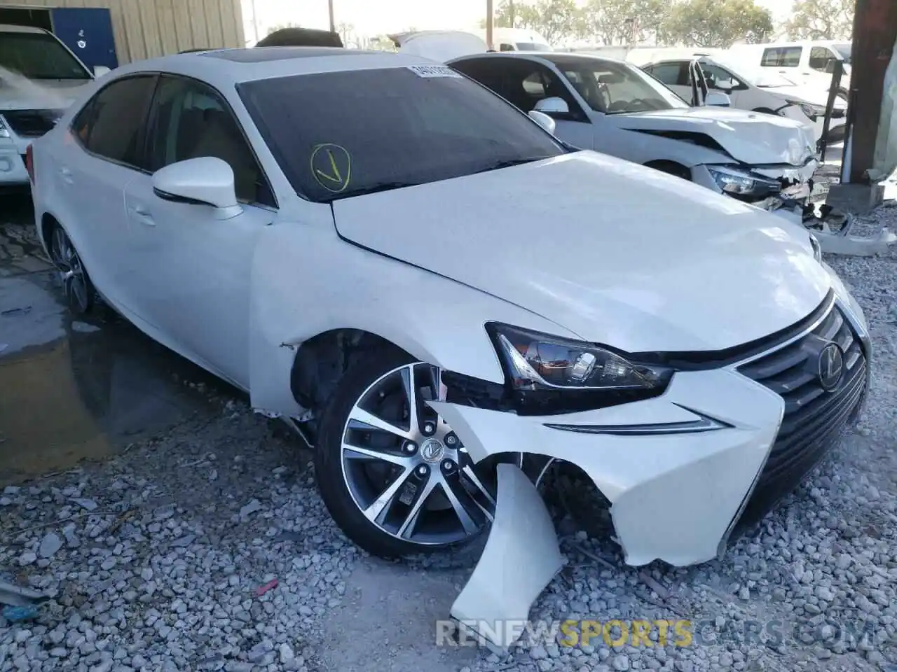 1 Photograph of a damaged car JTHBA1D23K5100895 LEXUS IS 2019