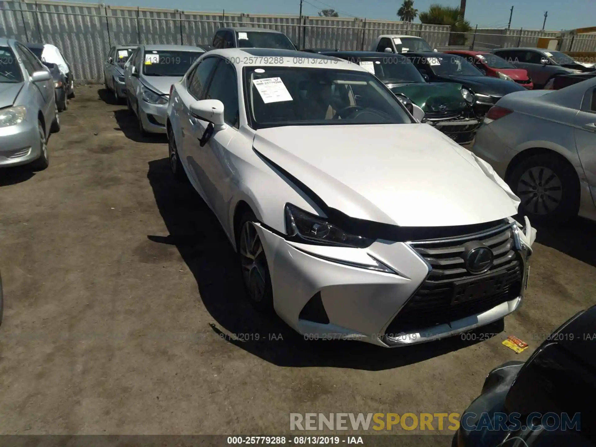 1 Photograph of a damaged car JTHBA1D24K5085078 LEXUS IS 2019