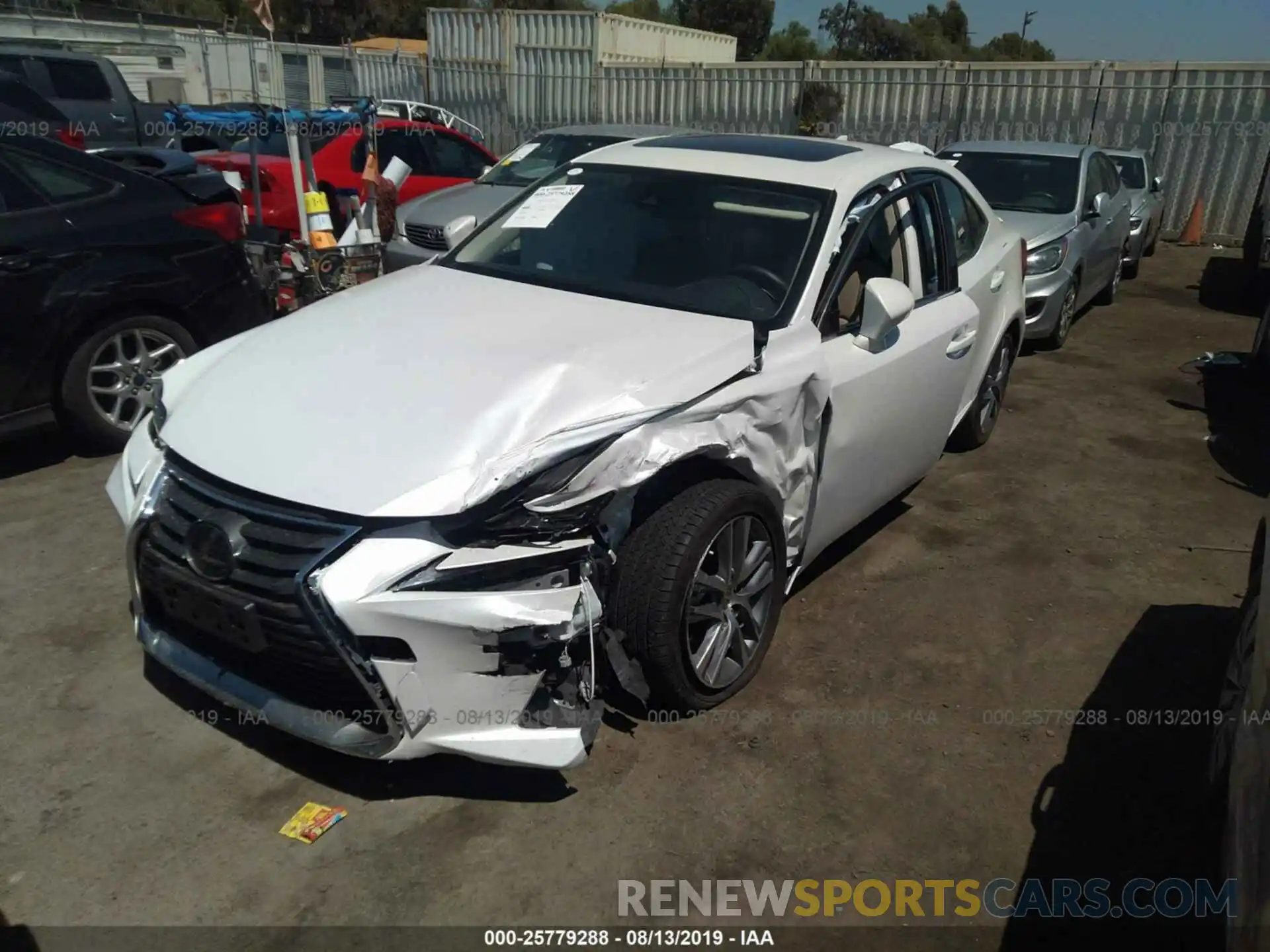 2 Photograph of a damaged car JTHBA1D24K5085078 LEXUS IS 2019