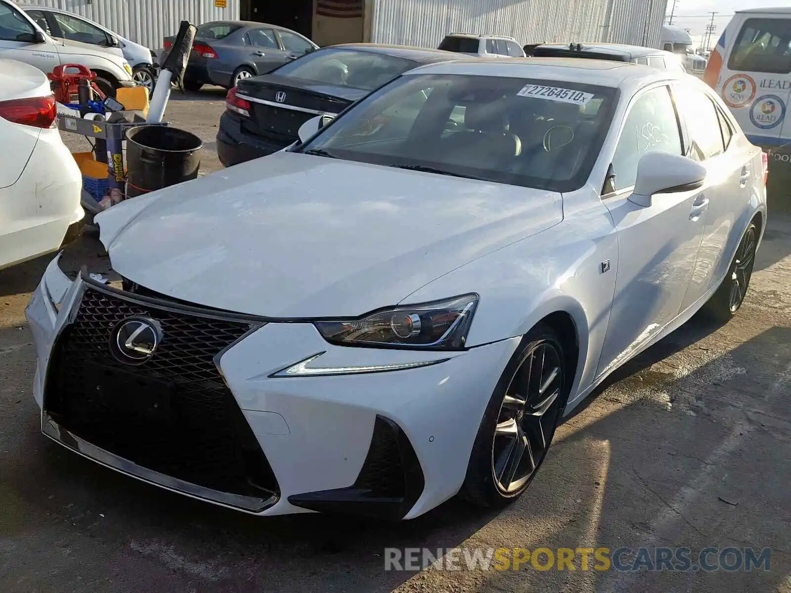 2 Фотография поврежденного автомобиля JTHBA1D24K5087655 LEXUS IS 2019