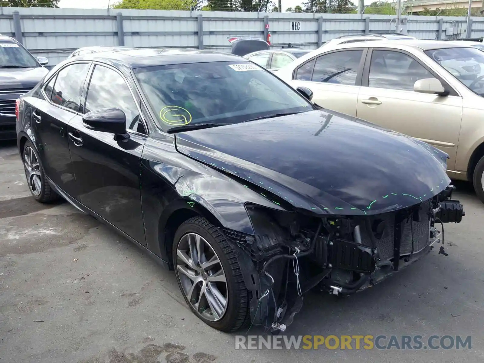 1 Photograph of a damaged car JTHBA1D24K5088448 LEXUS IS 2019