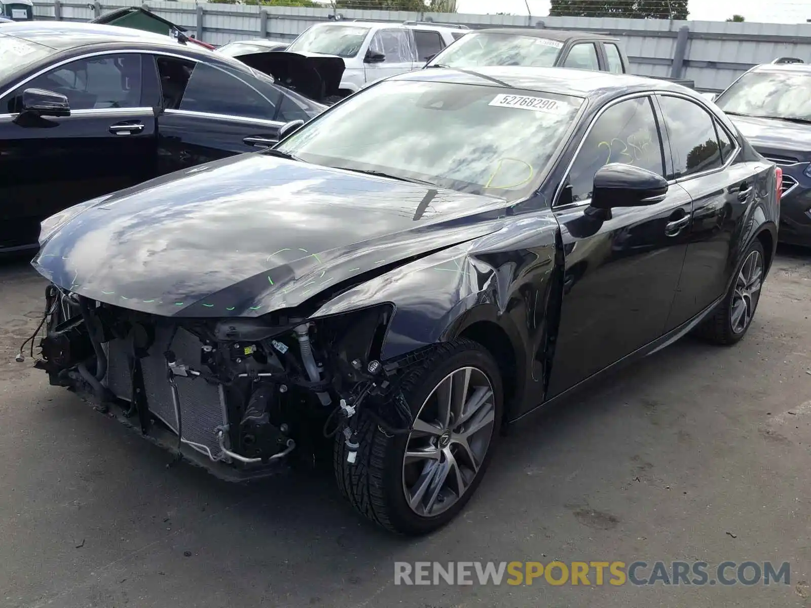 2 Photograph of a damaged car JTHBA1D24K5088448 LEXUS IS 2019