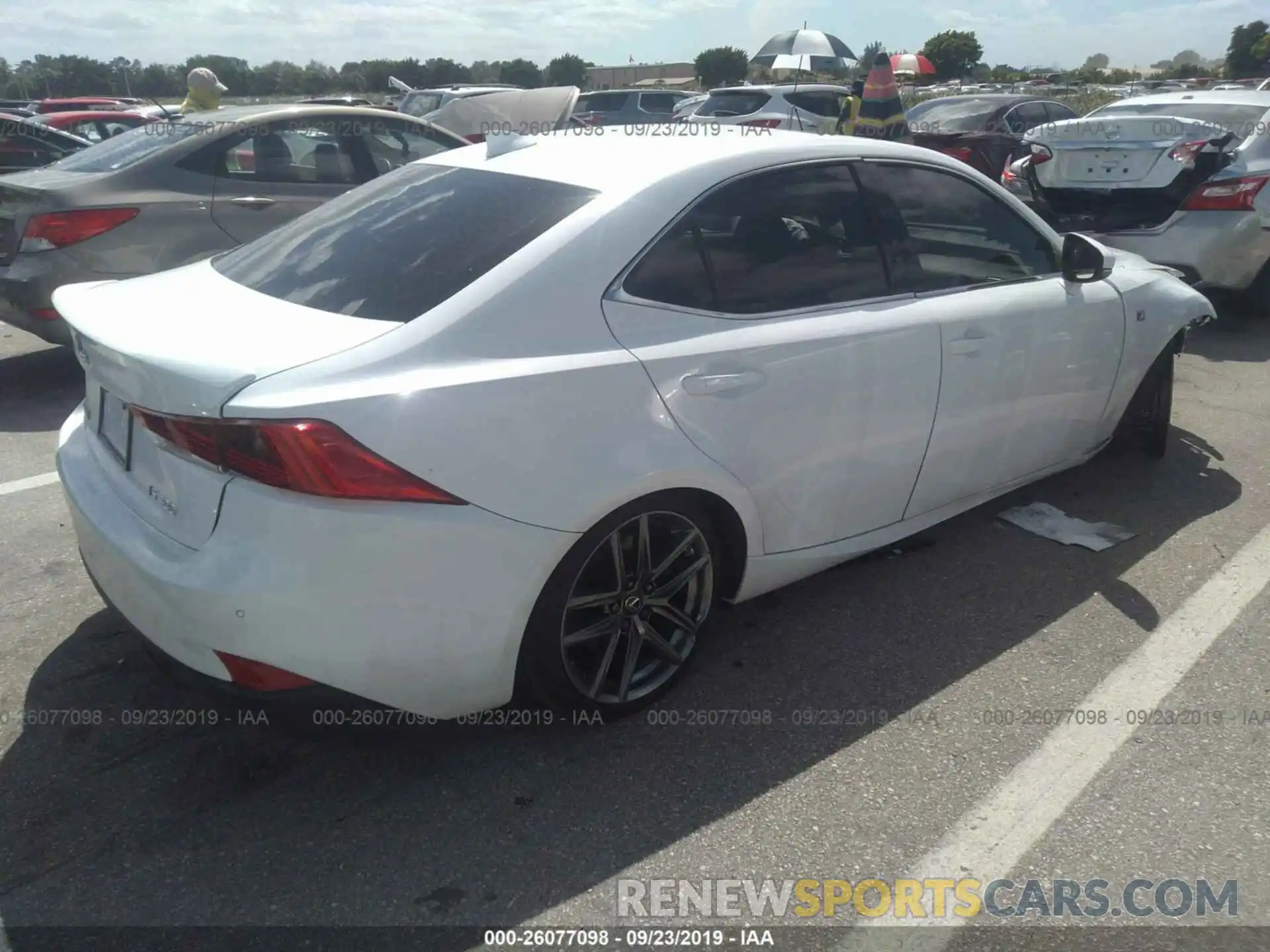 4 Photograph of a damaged car JTHBA1D24K5088479 LEXUS IS 2019