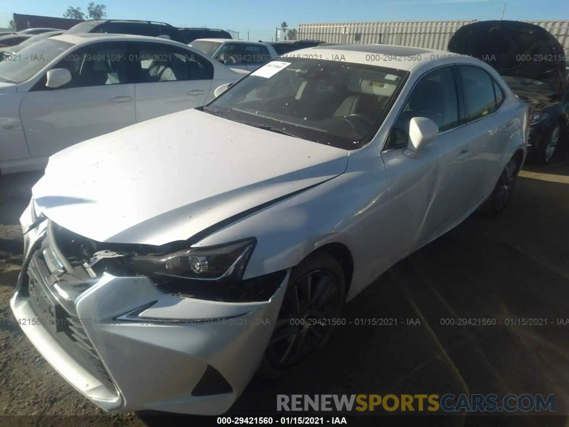 2 Photograph of a damaged car JTHBA1D24K5090135 LEXUS IS 2019