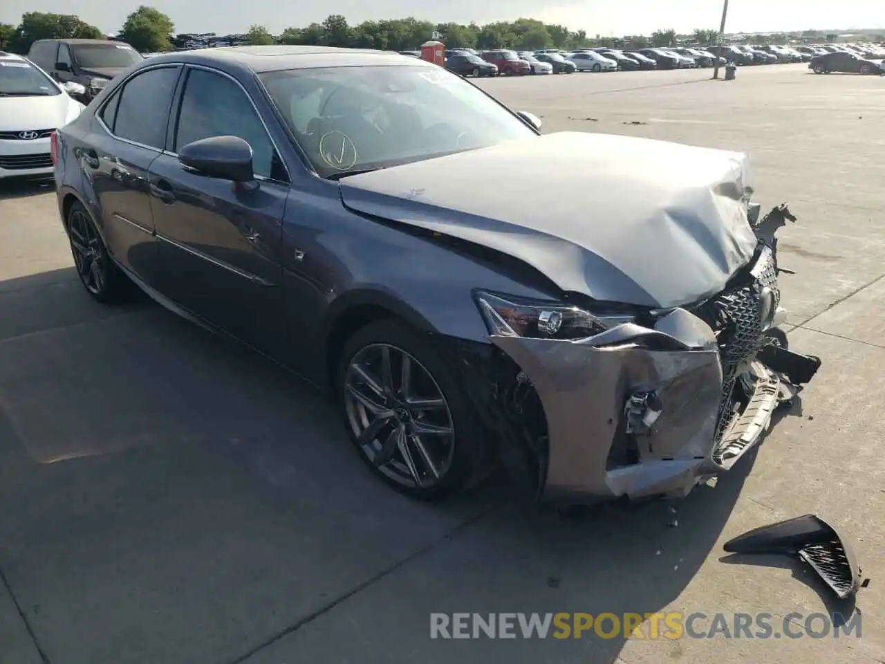 1 Photograph of a damaged car JTHBA1D24K5092824 LEXUS IS 2019