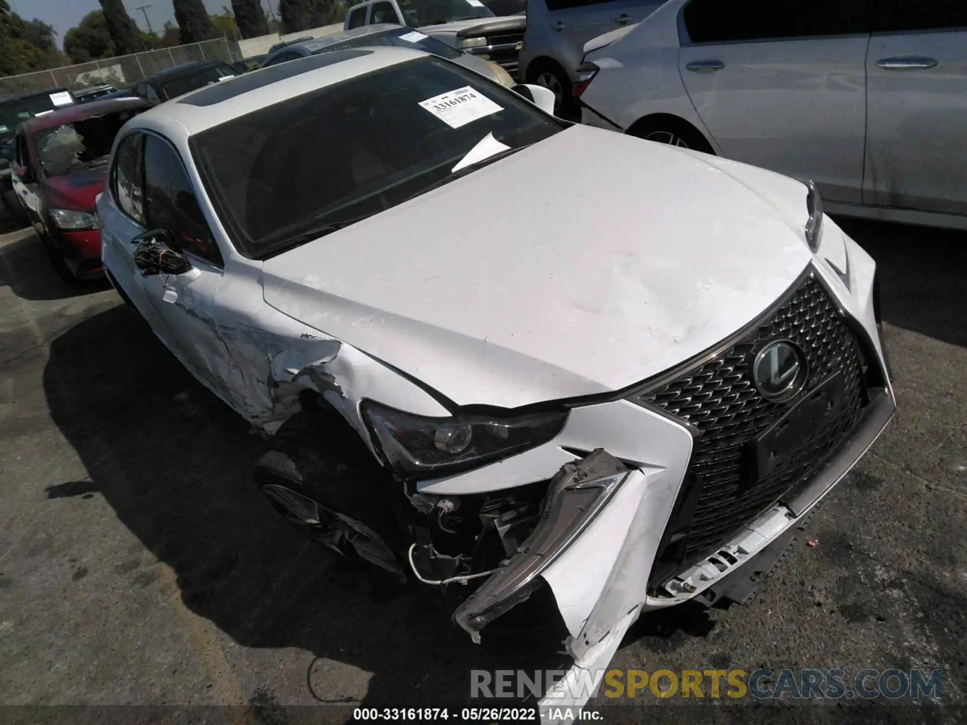 1 Photograph of a damaged car JTHBA1D24K5093424 LEXUS IS 2019