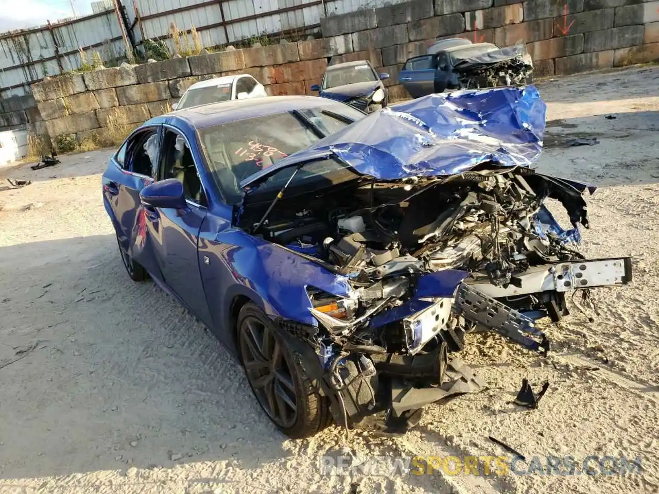 1 Photograph of a damaged car JTHBA1D24K5094587 LEXUS IS 2019