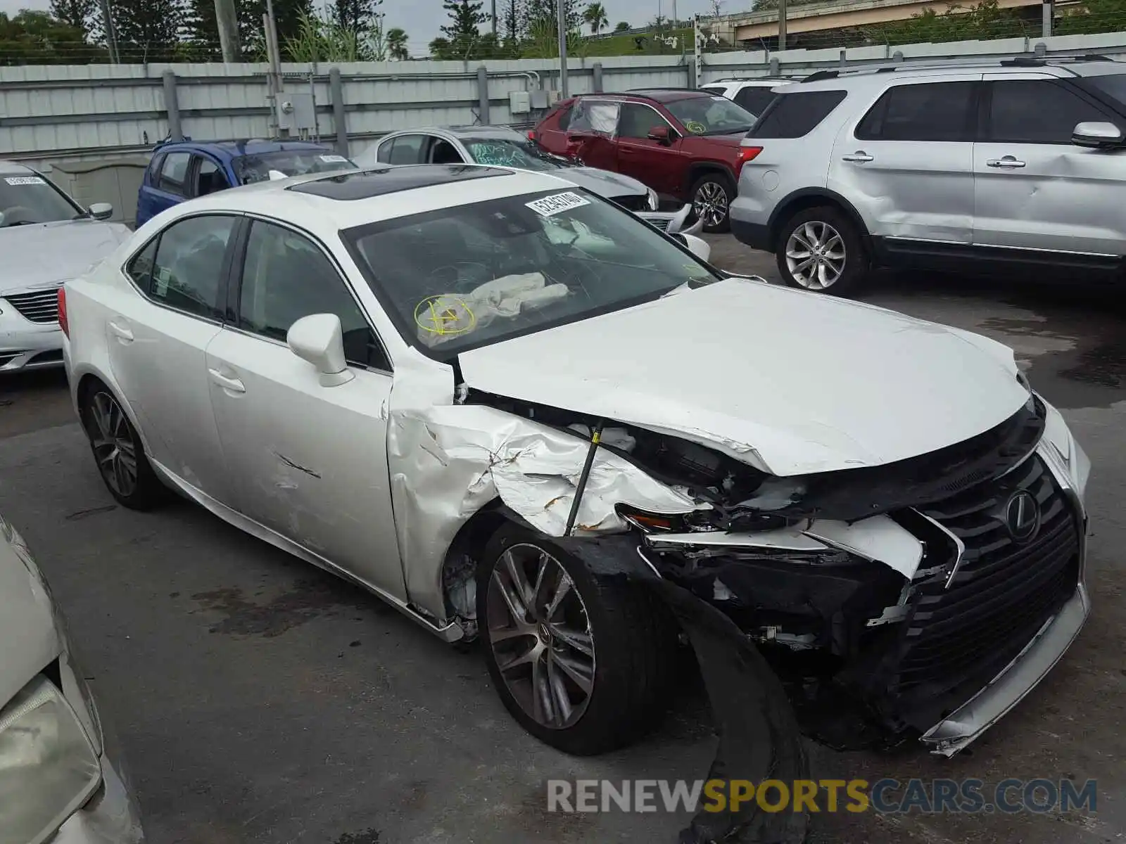 1 Photograph of a damaged car JTHBA1D24K5095237 LEXUS IS 2019