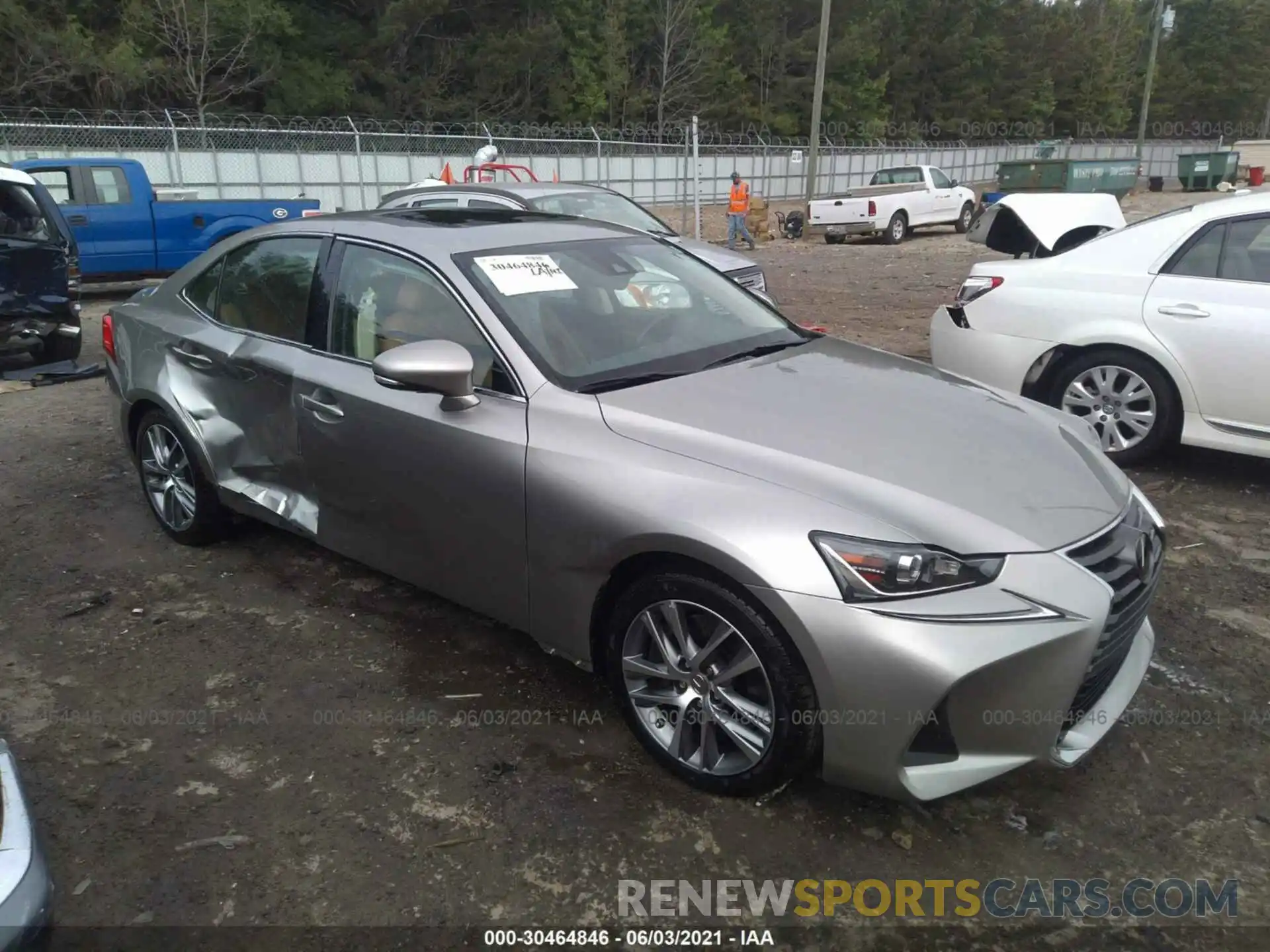 1 Photograph of a damaged car JTHBA1D24K5098820 LEXUS IS 2019