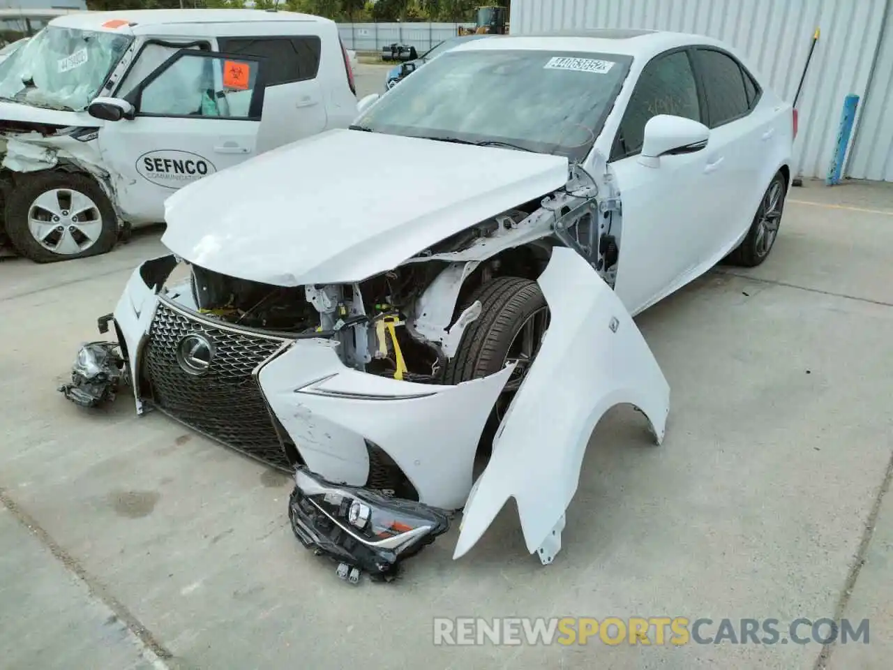 2 Photograph of a damaged car JTHBA1D24K5099207 LEXUS IS 2019