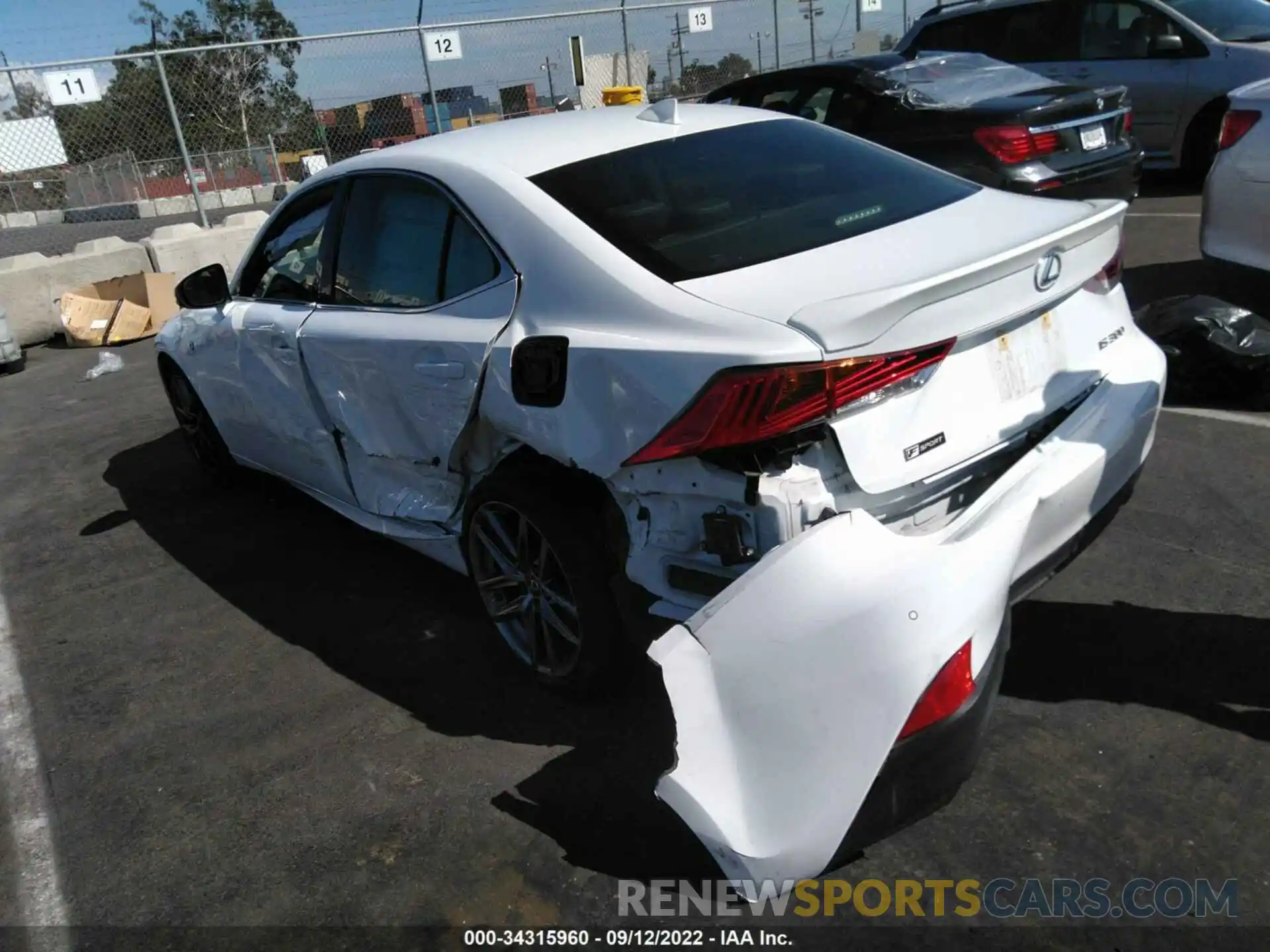 3 Photograph of a damaged car JTHBA1D24K5100386 LEXUS IS 2019