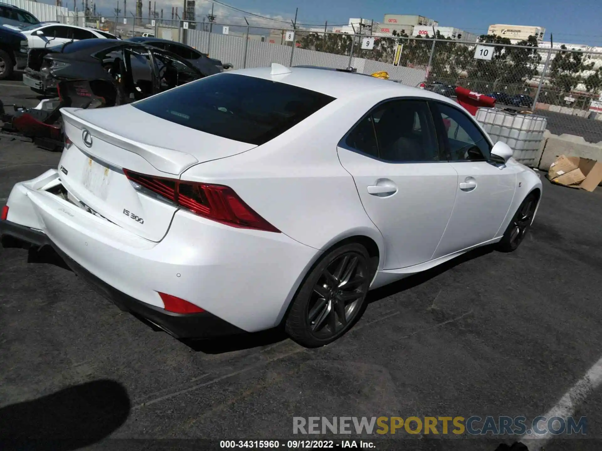 4 Photograph of a damaged car JTHBA1D24K5100386 LEXUS IS 2019