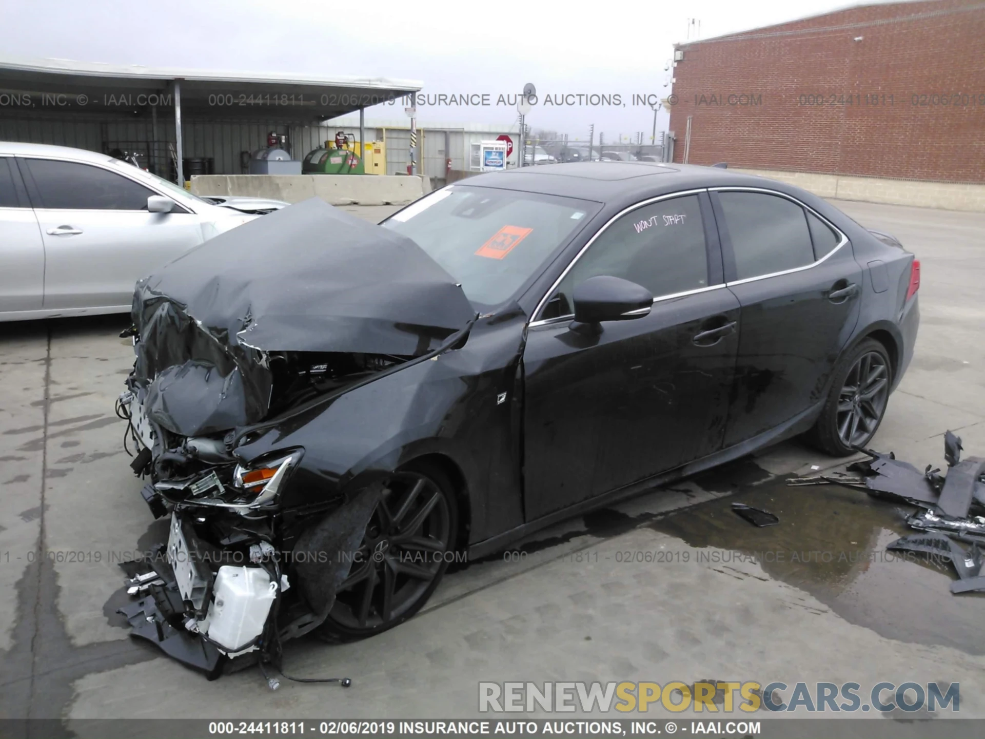 2 Photograph of a damaged car JTHBA1D25K5084117 LEXUS IS 2019