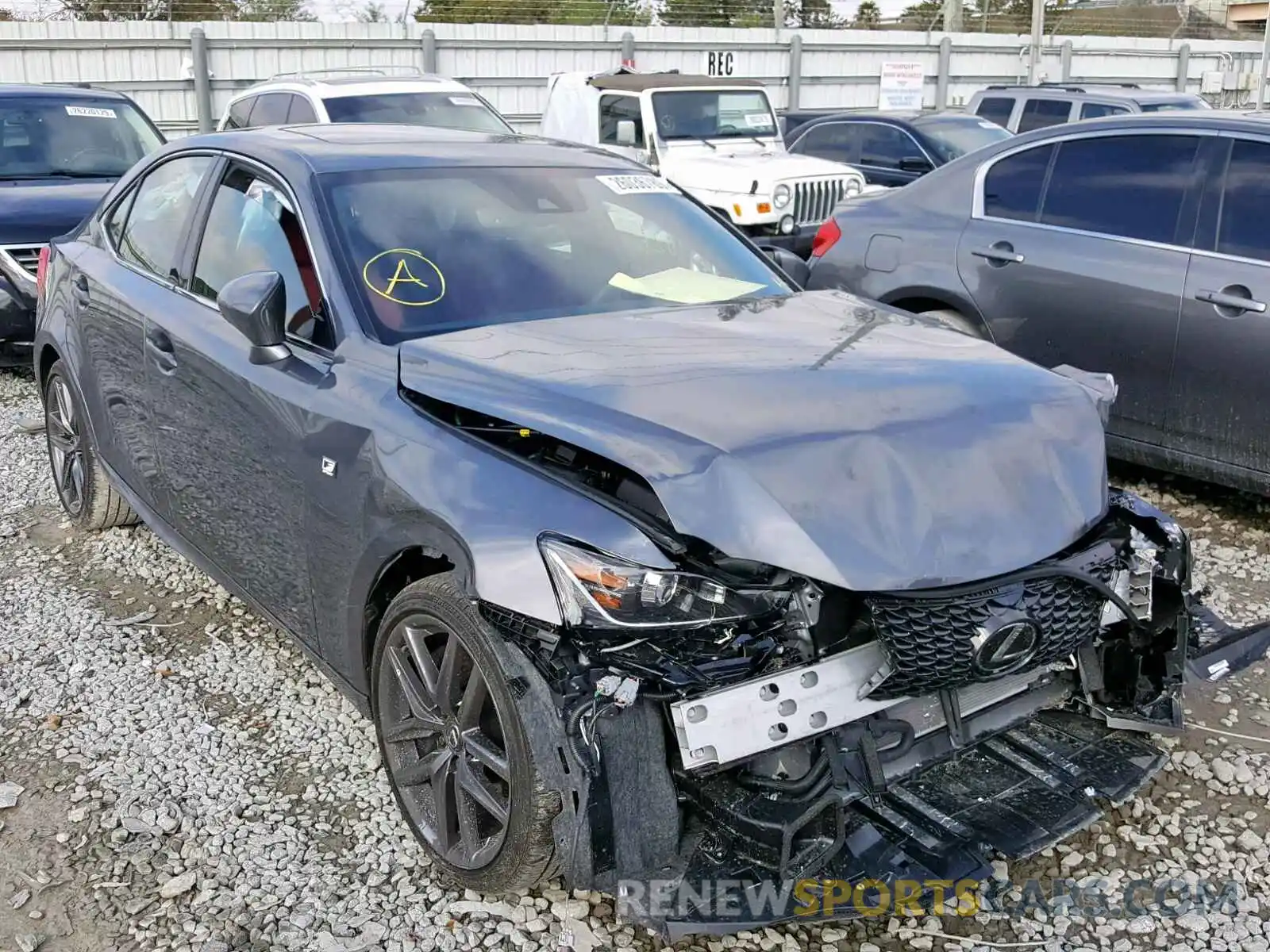 1 Photograph of a damaged car JTHBA1D25K5087017 LEXUS IS 2019