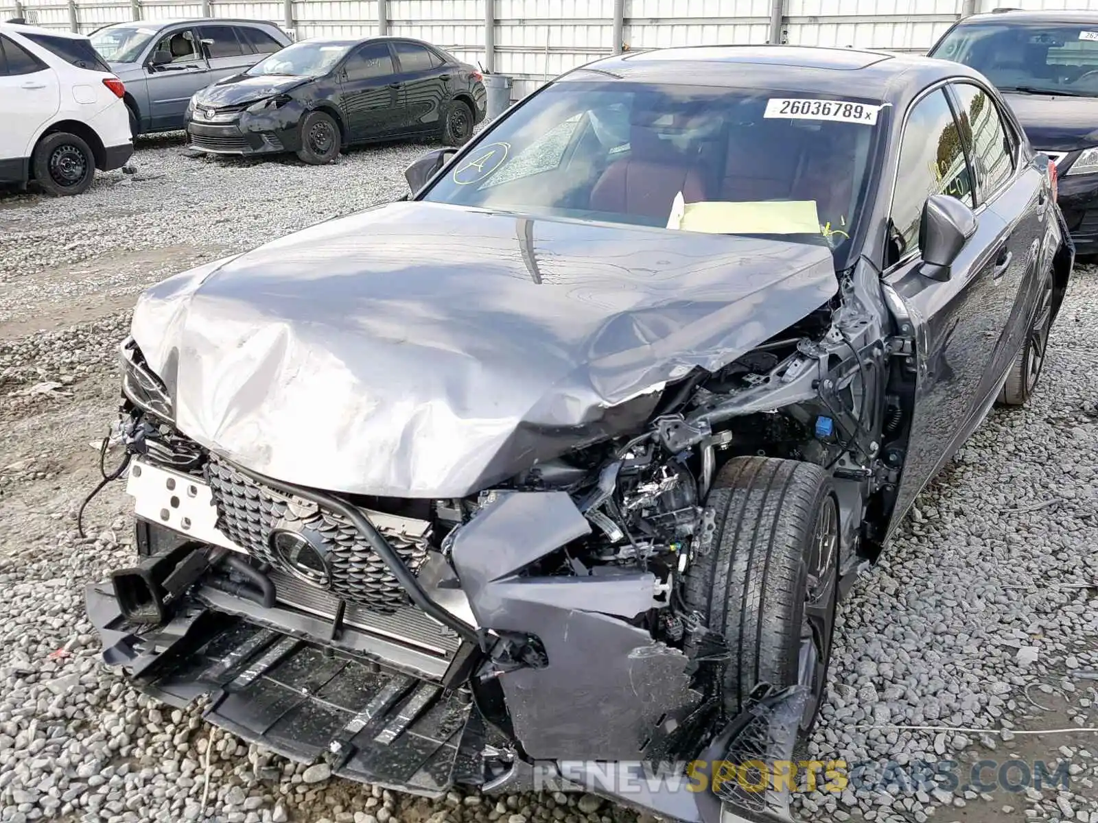 2 Photograph of a damaged car JTHBA1D25K5087017 LEXUS IS 2019