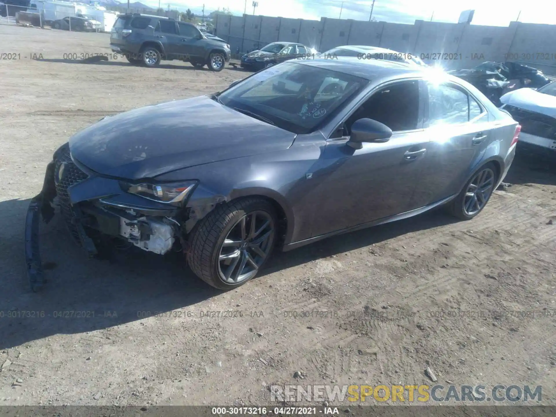 2 Фотография поврежденного автомобиля JTHBA1D25K5088720 LEXUS IS 2019