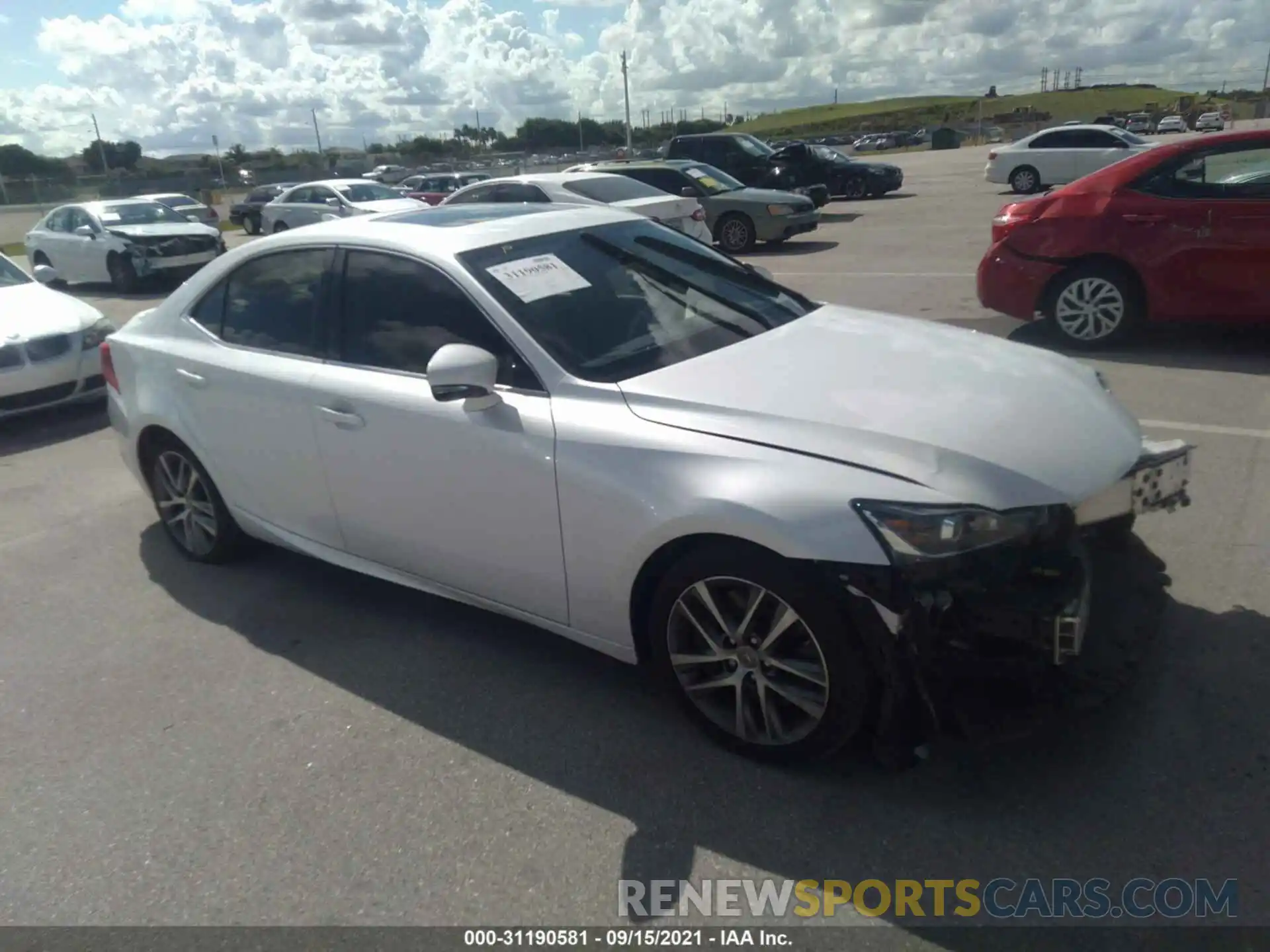 1 Photograph of a damaged car JTHBA1D25K5091438 LEXUS IS 2019