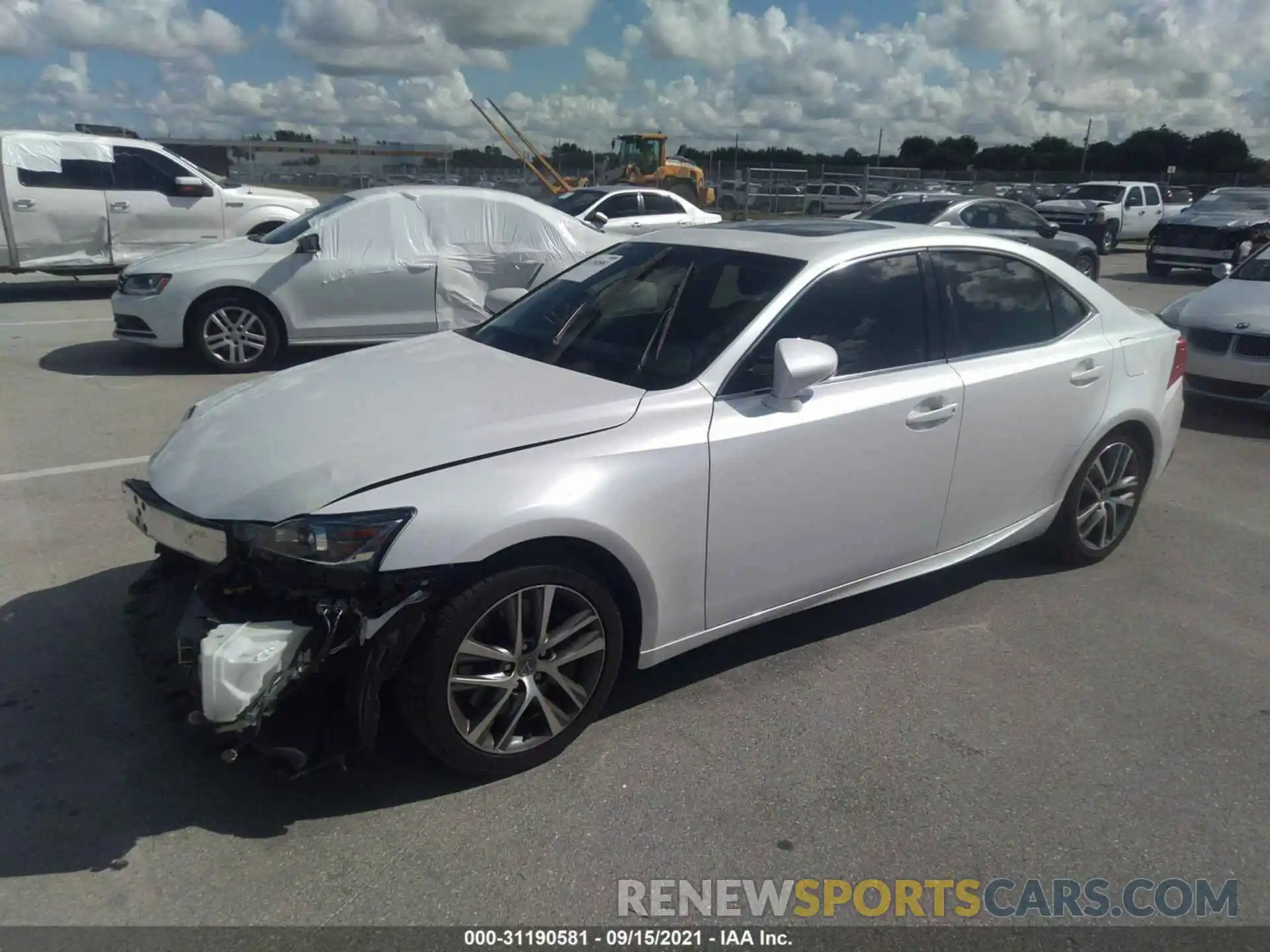 2 Photograph of a damaged car JTHBA1D25K5091438 LEXUS IS 2019