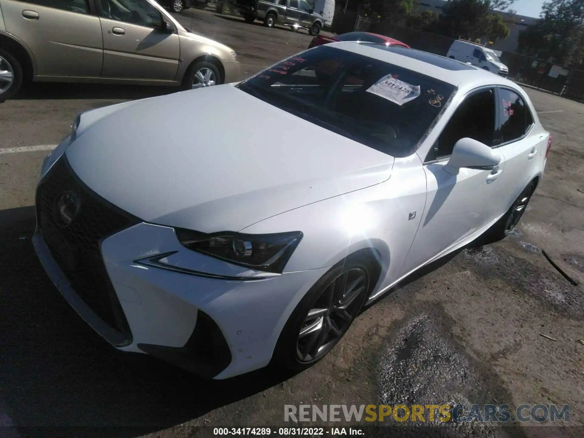 2 Photograph of a damaged car JTHBA1D25K5092735 LEXUS IS 2019