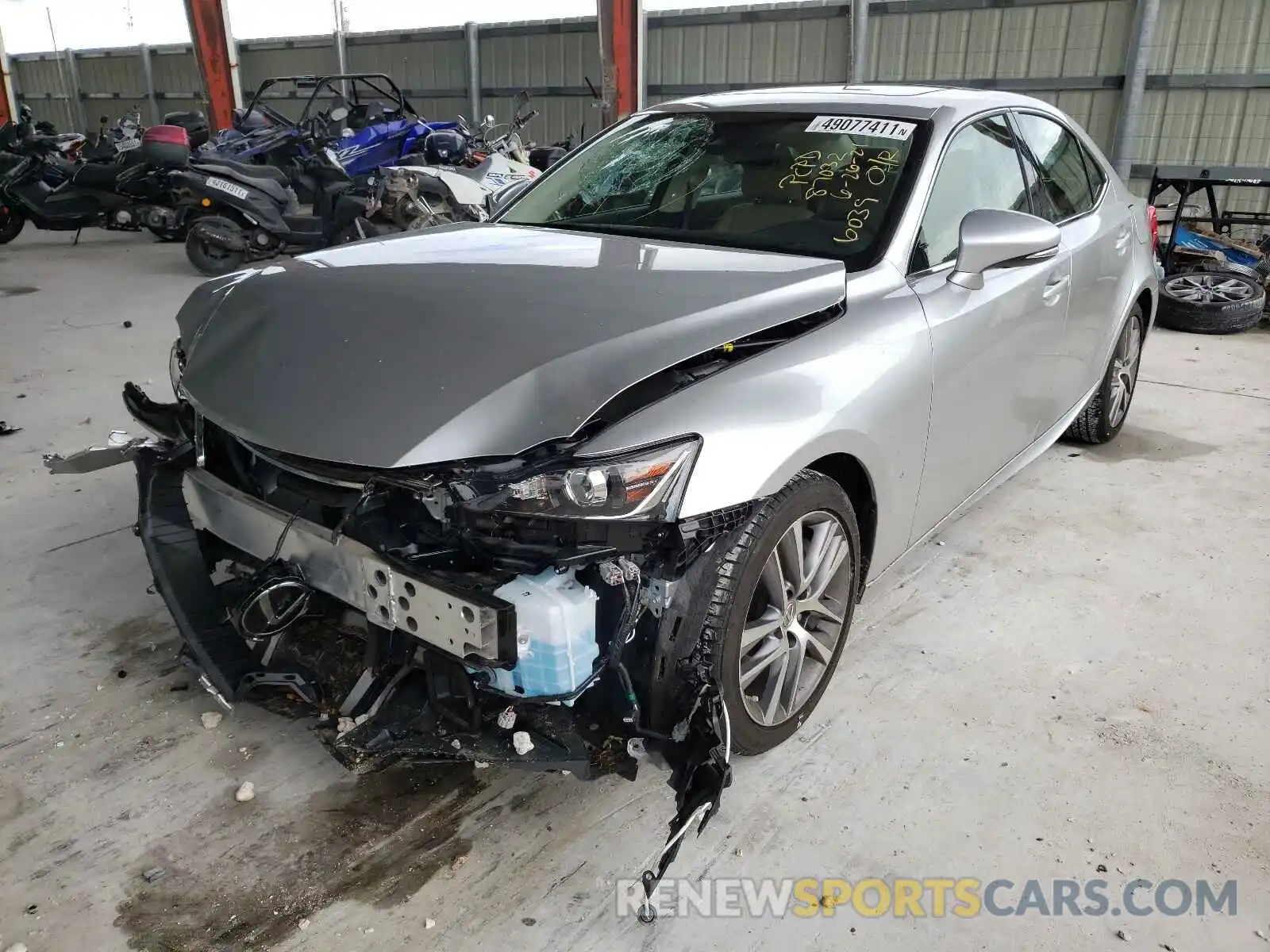 2 Photograph of a damaged car JTHBA1D25K5096039 LEXUS IS 2019