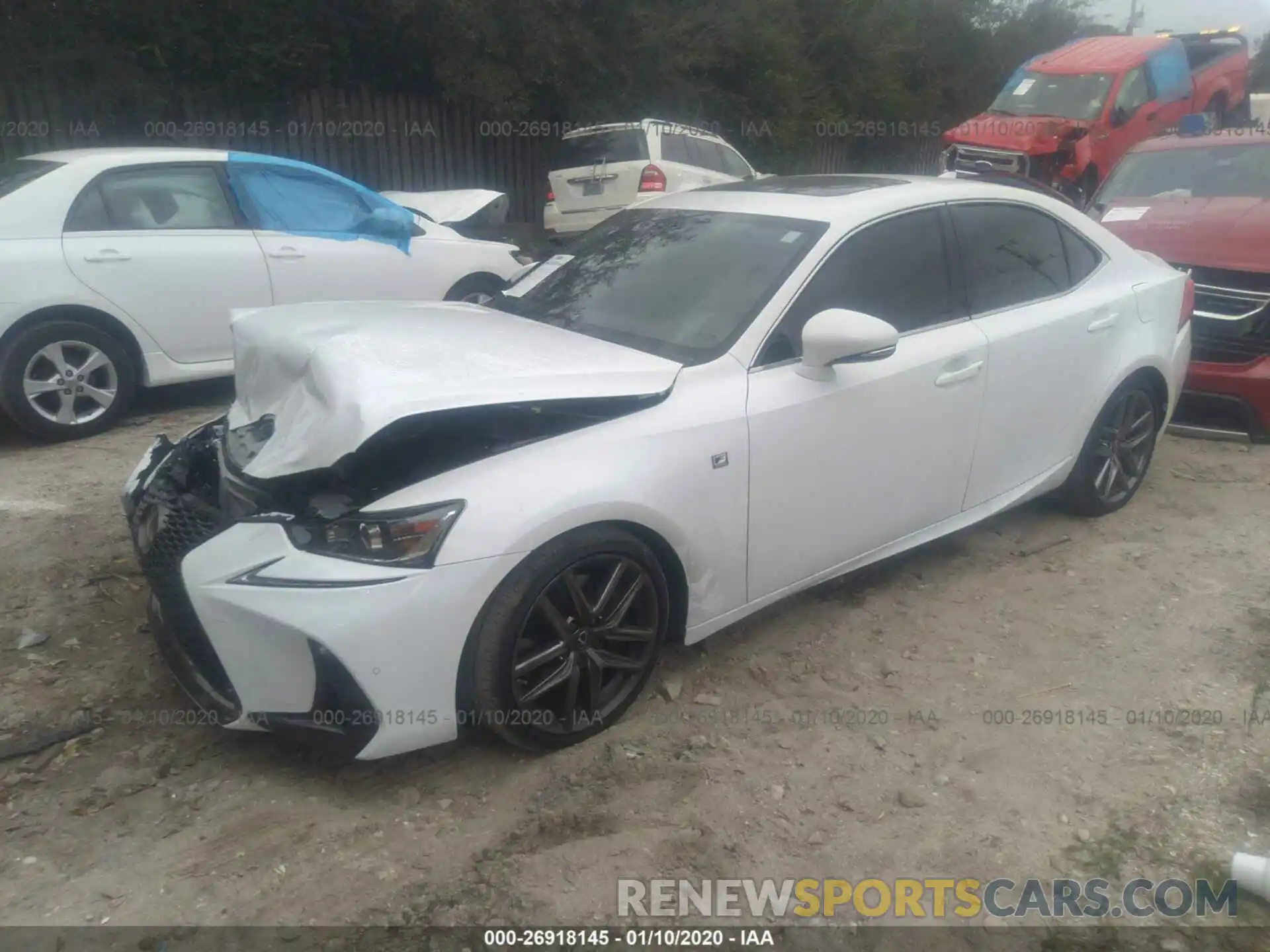 2 Фотография поврежденного автомобиля JTHBA1D25K5096168 LEXUS IS 2019