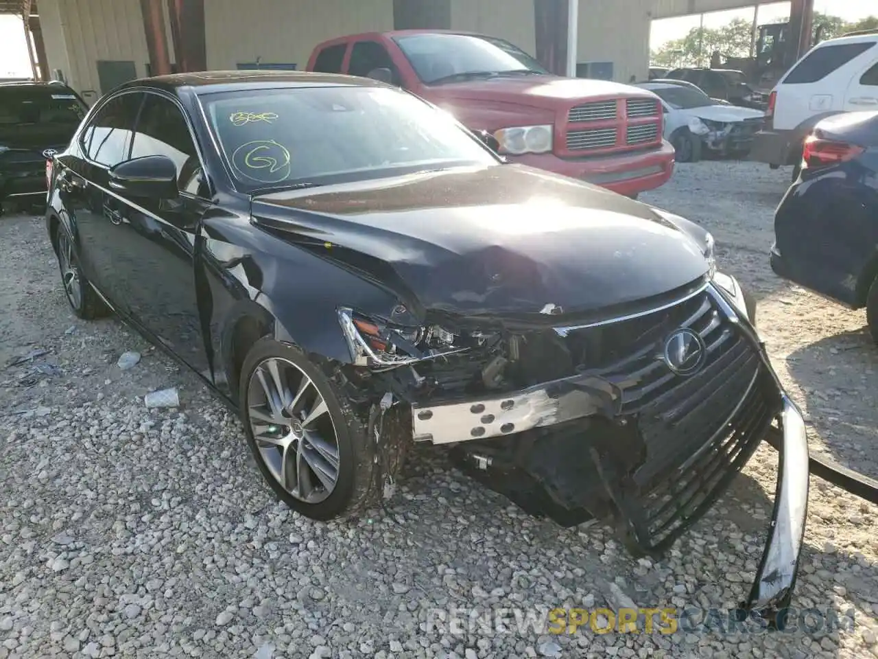 1 Photograph of a damaged car JTHBA1D25K5096980 LEXUS IS 2019