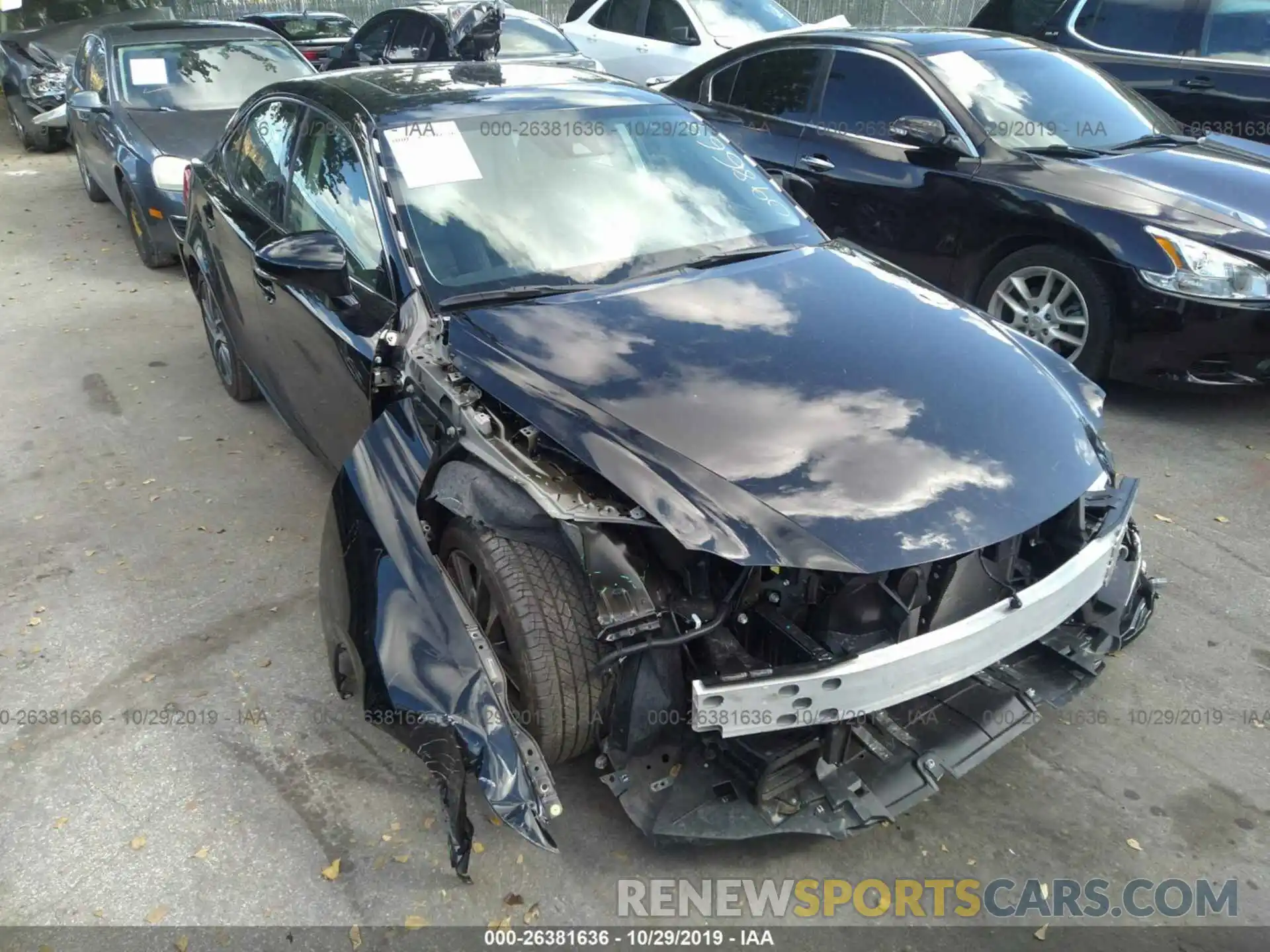 1 Photograph of a damaged car JTHBA1D25K5098664 LEXUS IS 2019