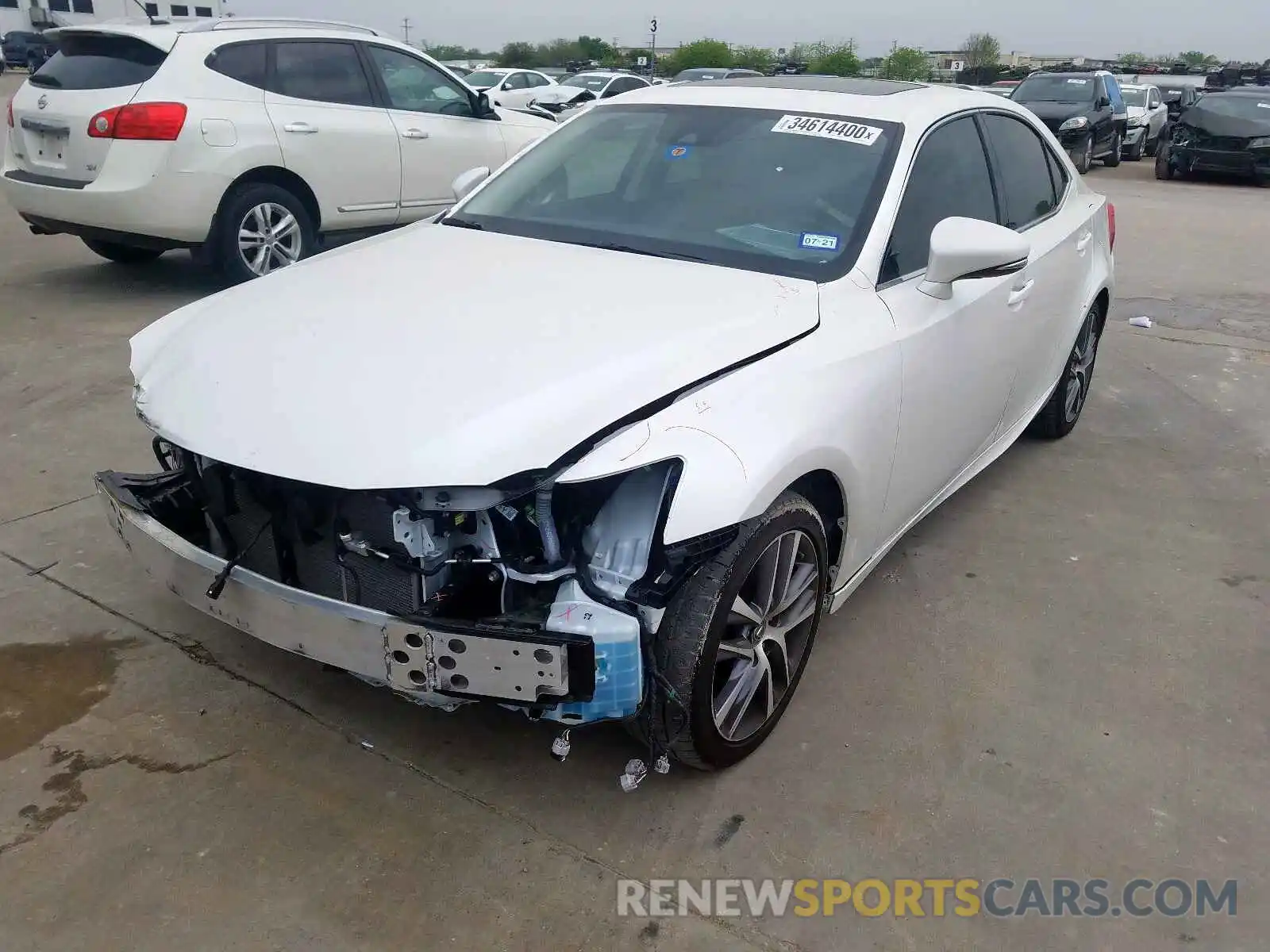 2 Photograph of a damaged car JTHBA1D25K5098728 LEXUS IS 2019