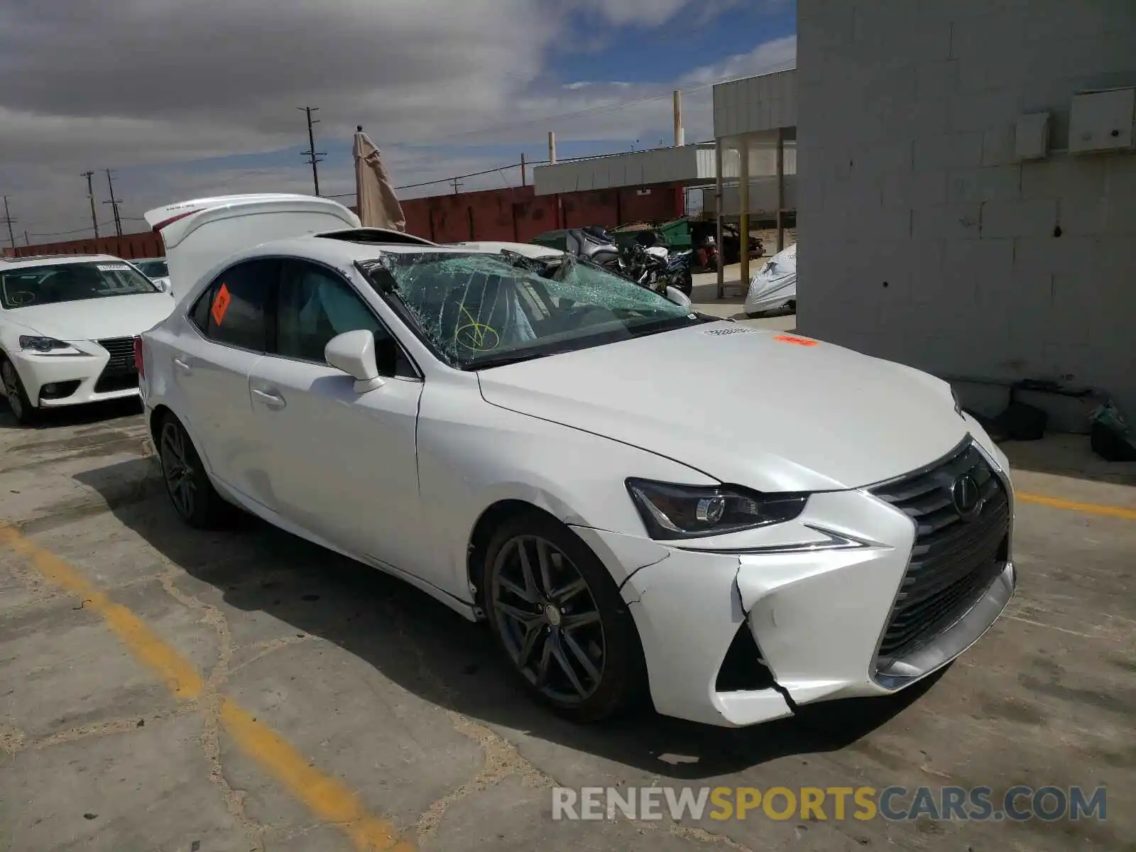 1 Photograph of a damaged car JTHBA1D25K5099569 LEXUS IS 2019