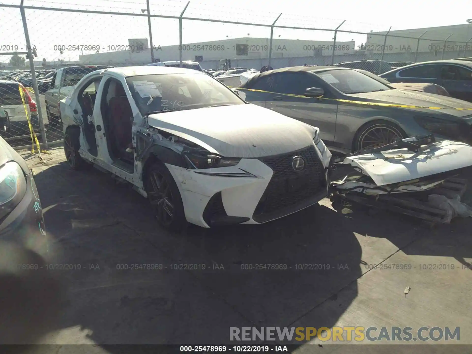 1 Photograph of a damaged car JTHBA1D26K5084577 LEXUS IS 2019