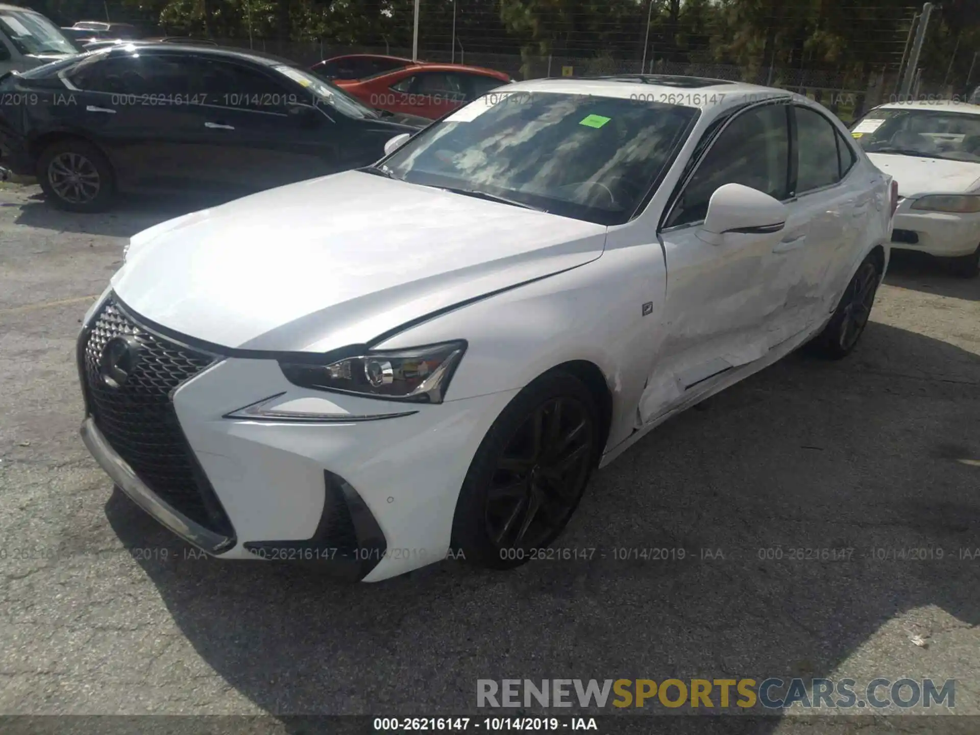 2 Photograph of a damaged car JTHBA1D26K5085650 LEXUS IS 2019