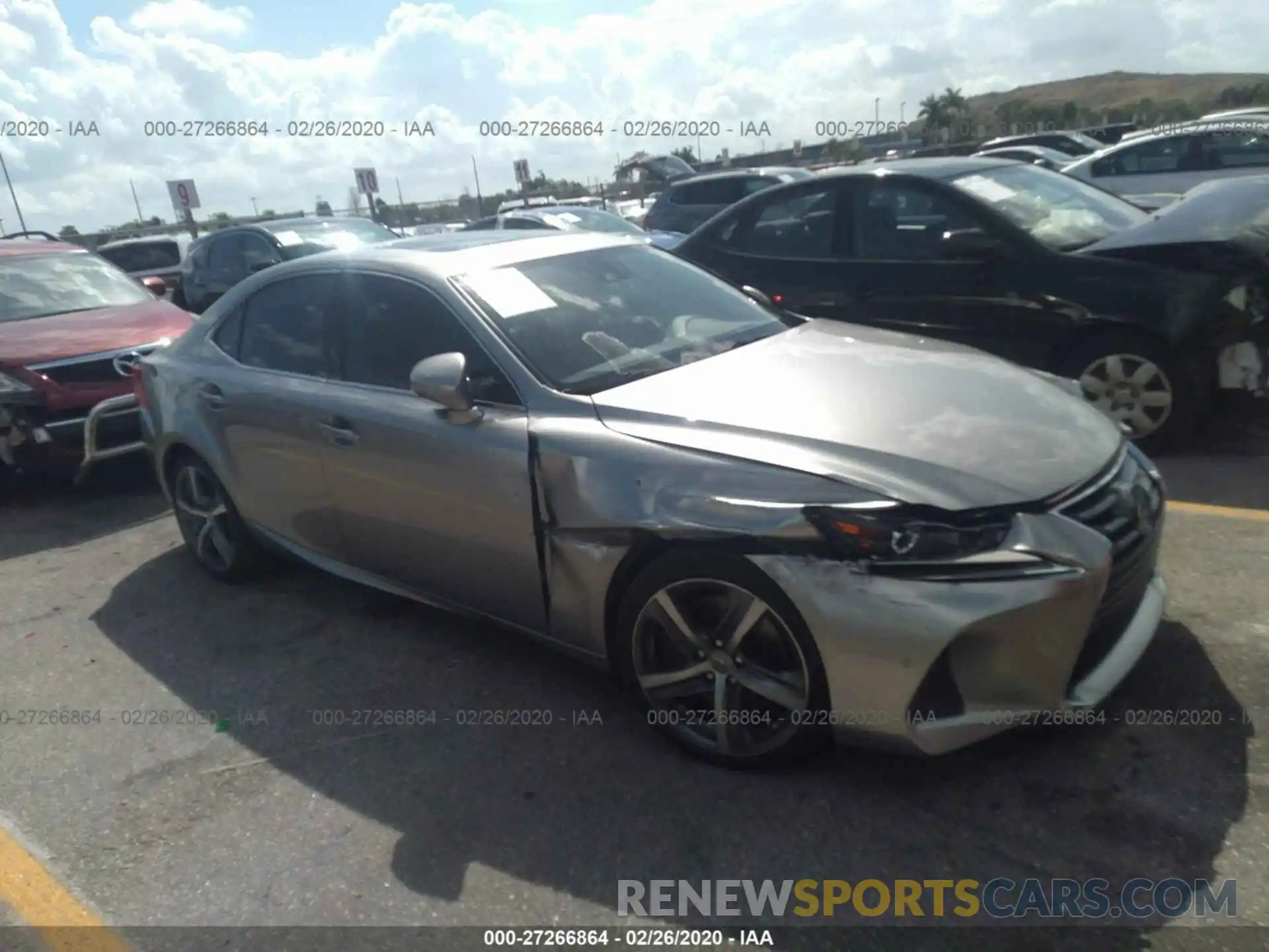 1 Photograph of a damaged car JTHBA1D26K5085812 LEXUS IS 2019